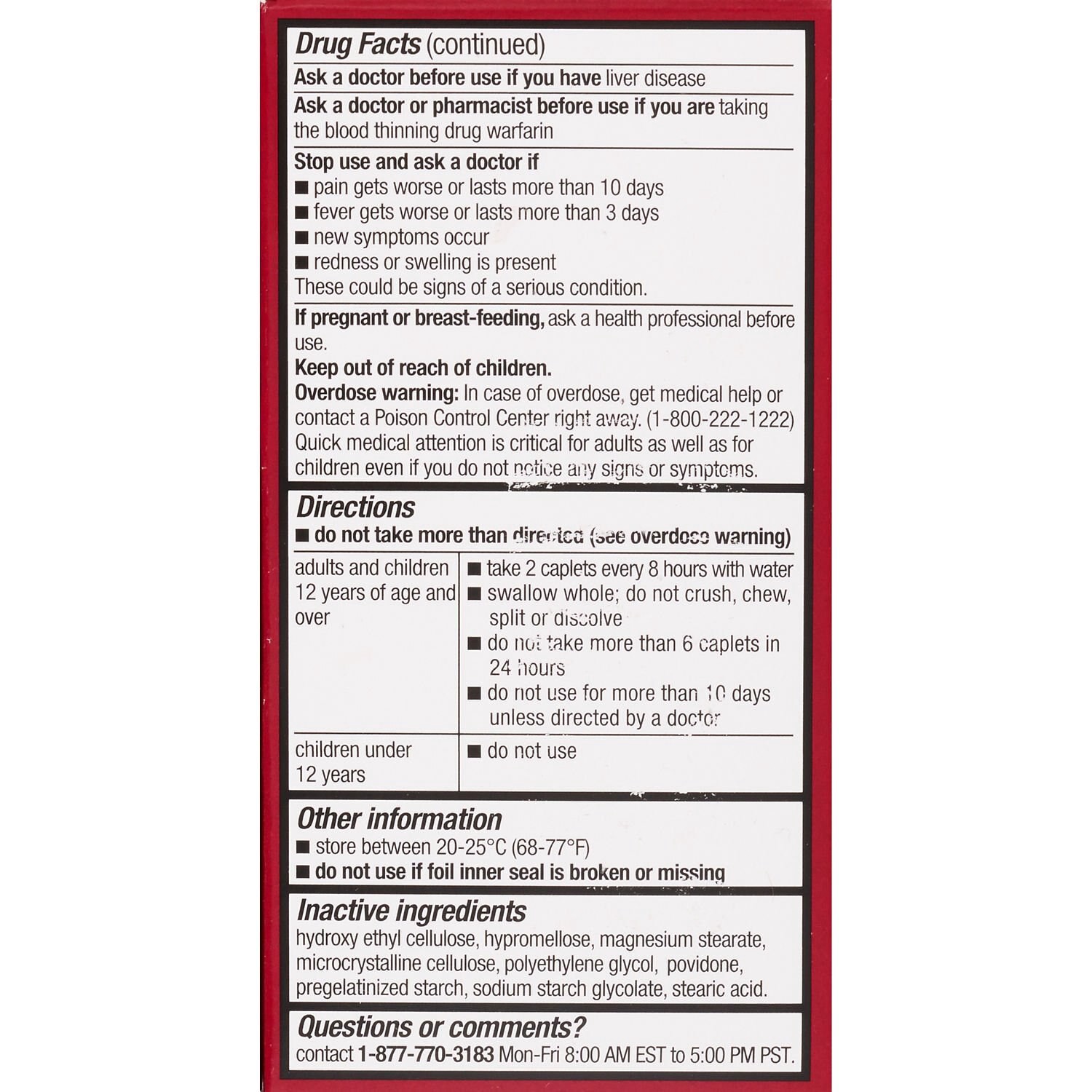 slide 9 of 10, CVS Health 8Hr Muscle Aches & Pain Acetaminophen 650 Mg Tablets, 100 Ct, 1 ct