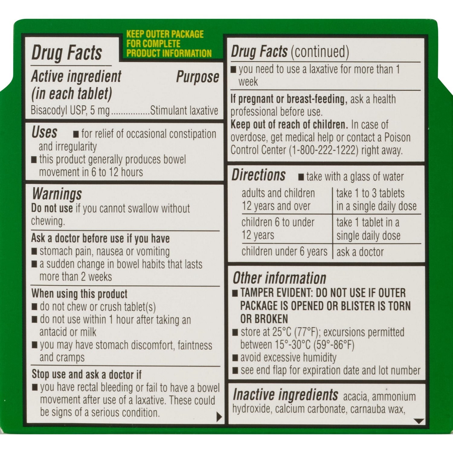 slide 2 of 4, CVS Health Gentle Laxativetablets, 10 Ct, 1 ct