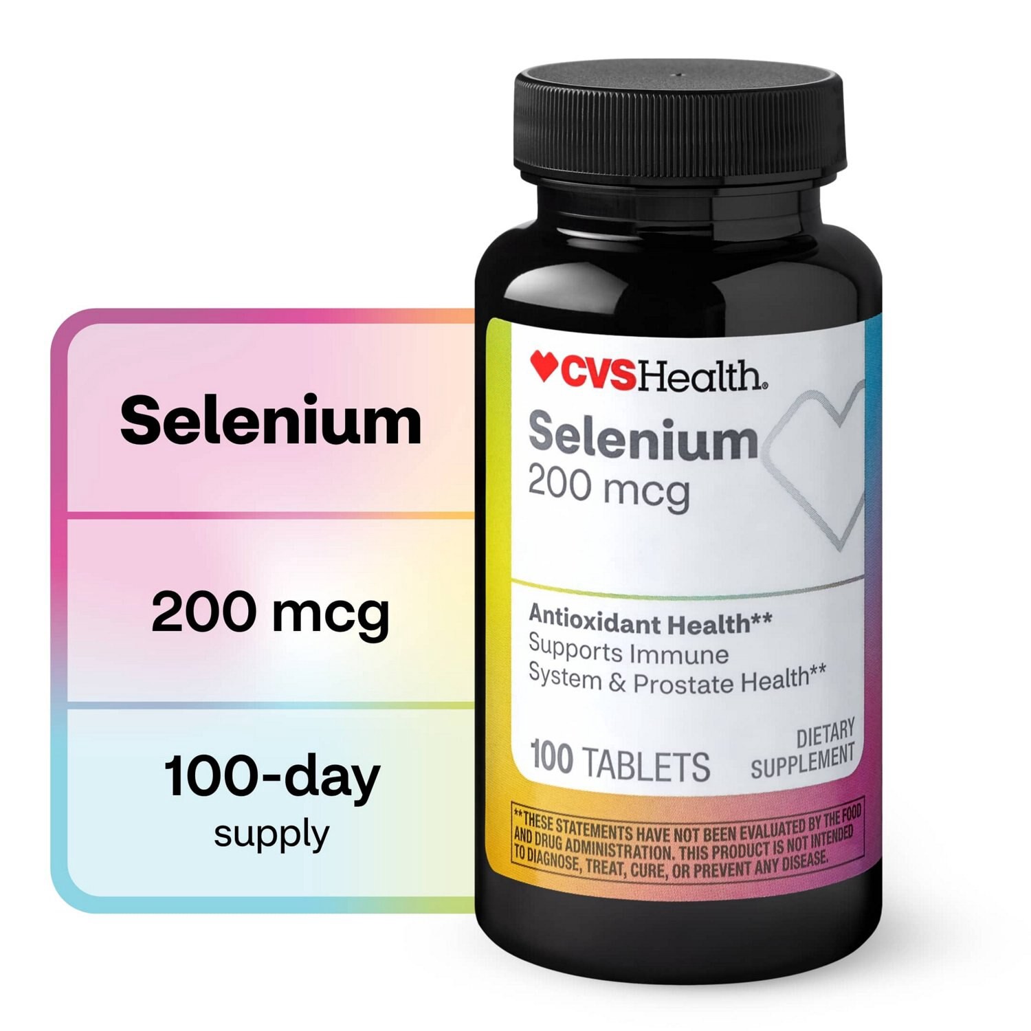 slide 4 of 11, CVS Health Selenium Tablets, 100 Ct, 1 ct
