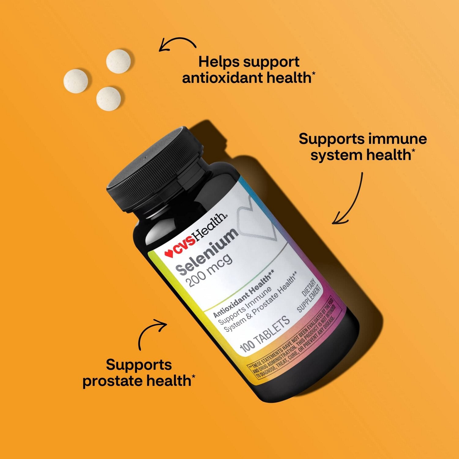 slide 6 of 11, CVS Health Selenium Tablets, 100 Ct, 1 ct