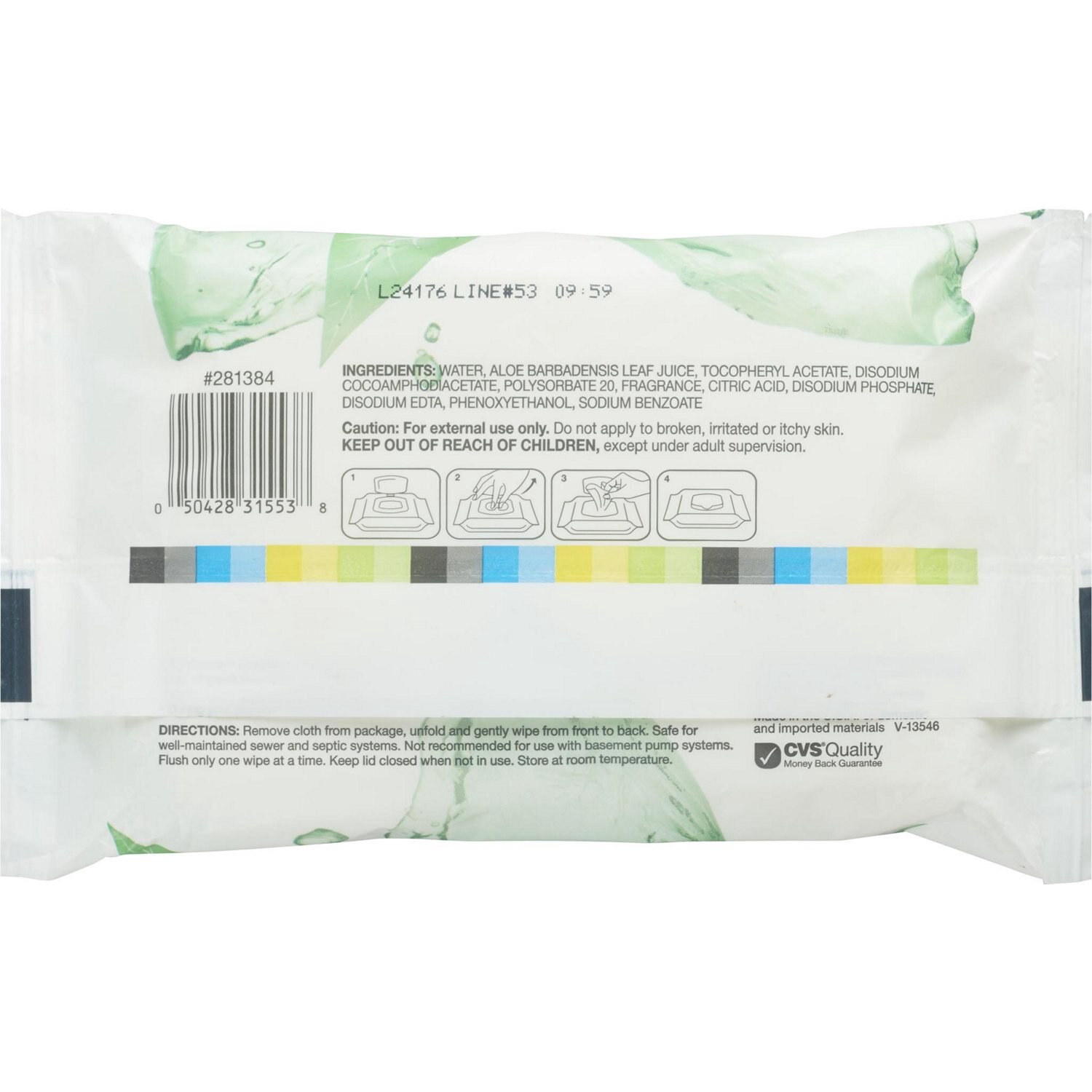 slide 3 of 3, CVS Health Cleansing Cloths, Green Tea & Cucumber, 32 Ct, 1 ct