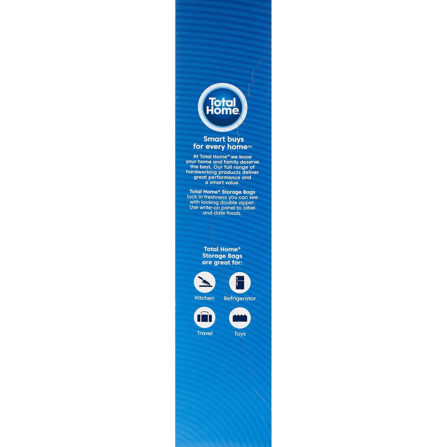 slide 6 of 6, Total Home Storage Bags, Color Seal Double Zipper Gallon, 20 Ct, 1 ct