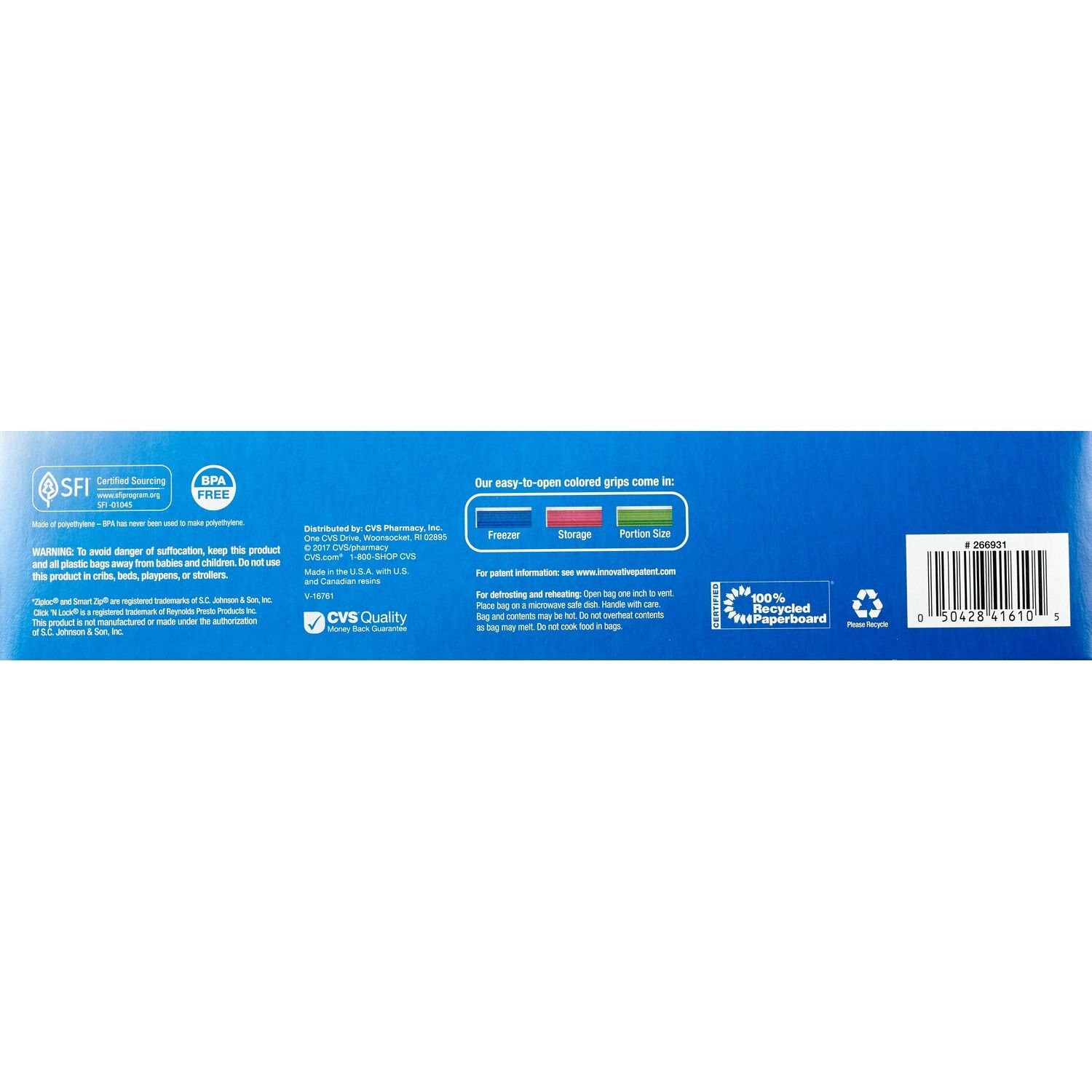 slide 2 of 6, Total Home Storage Bags, Color Seal Double Zipper Gallon, 20 Ct, 1 ct