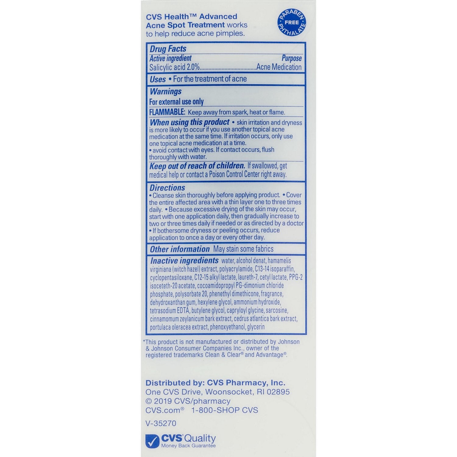 slide 2 of 3, CVS Health Acne Spot Treatment, 0.75 Oz, 1 ct
