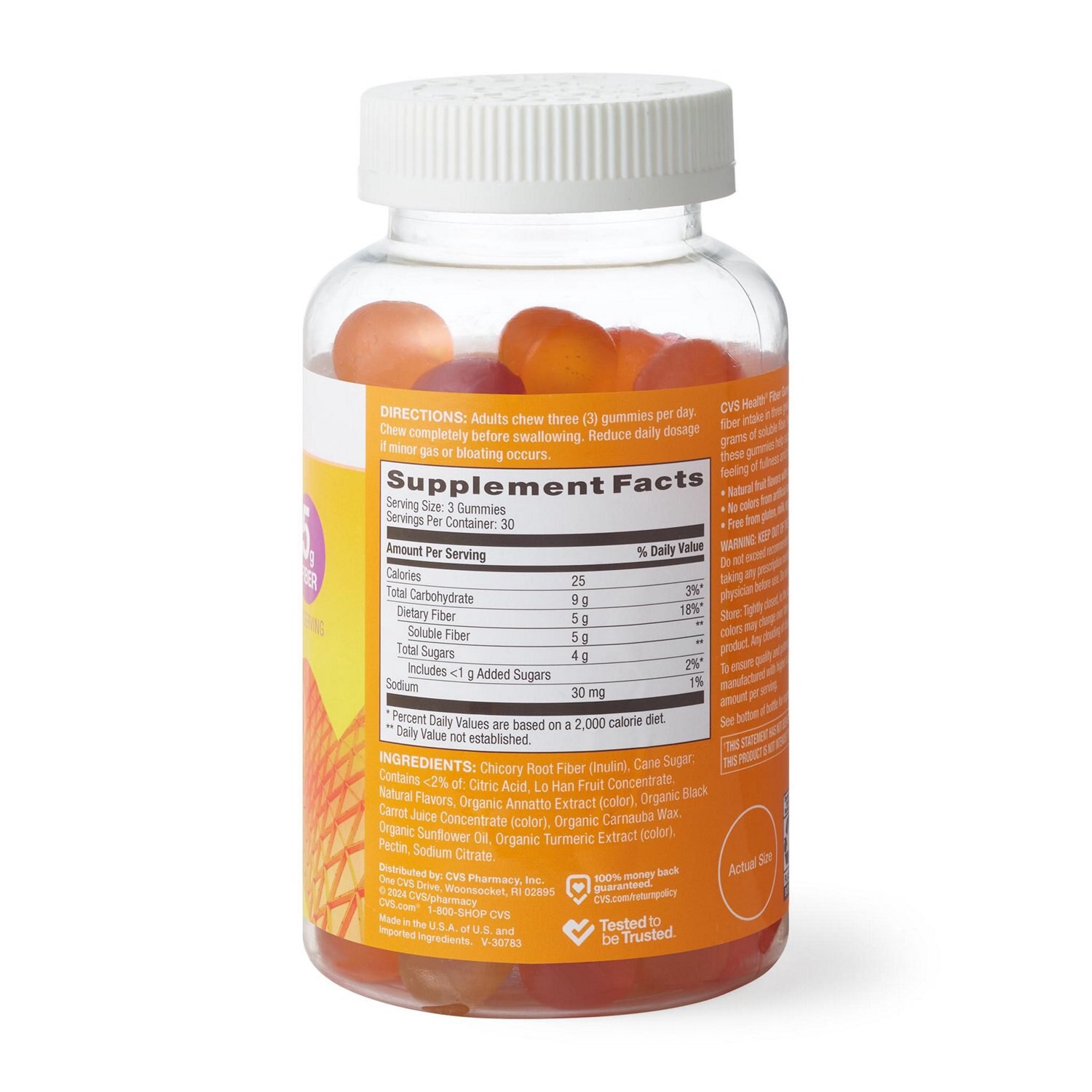 slide 4 of 5, Cvs Health Fiber Gummies, Strawberry, 90 Ct, 90 ct