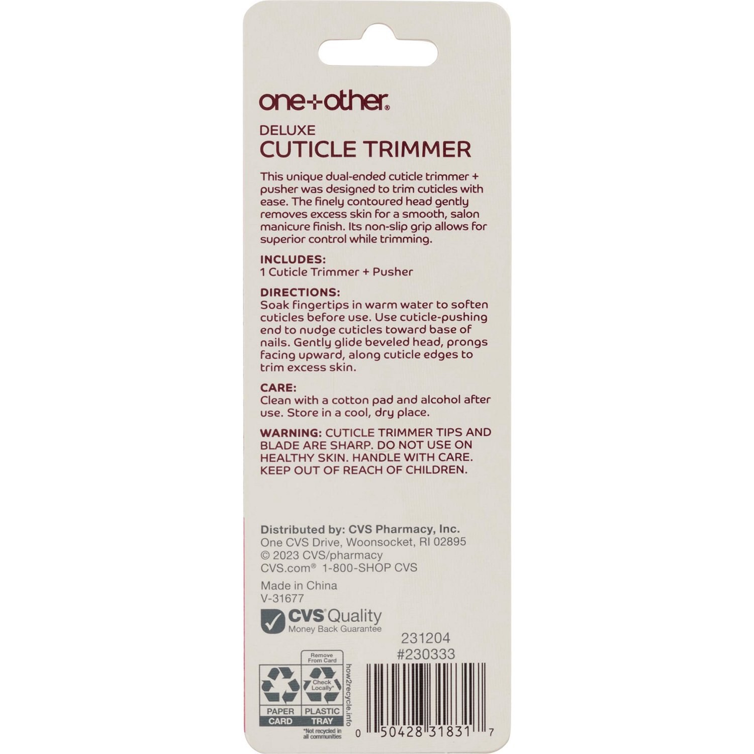 slide 2 of 3, One+Other Deluxe Cuticle Trimmer, 1 ct