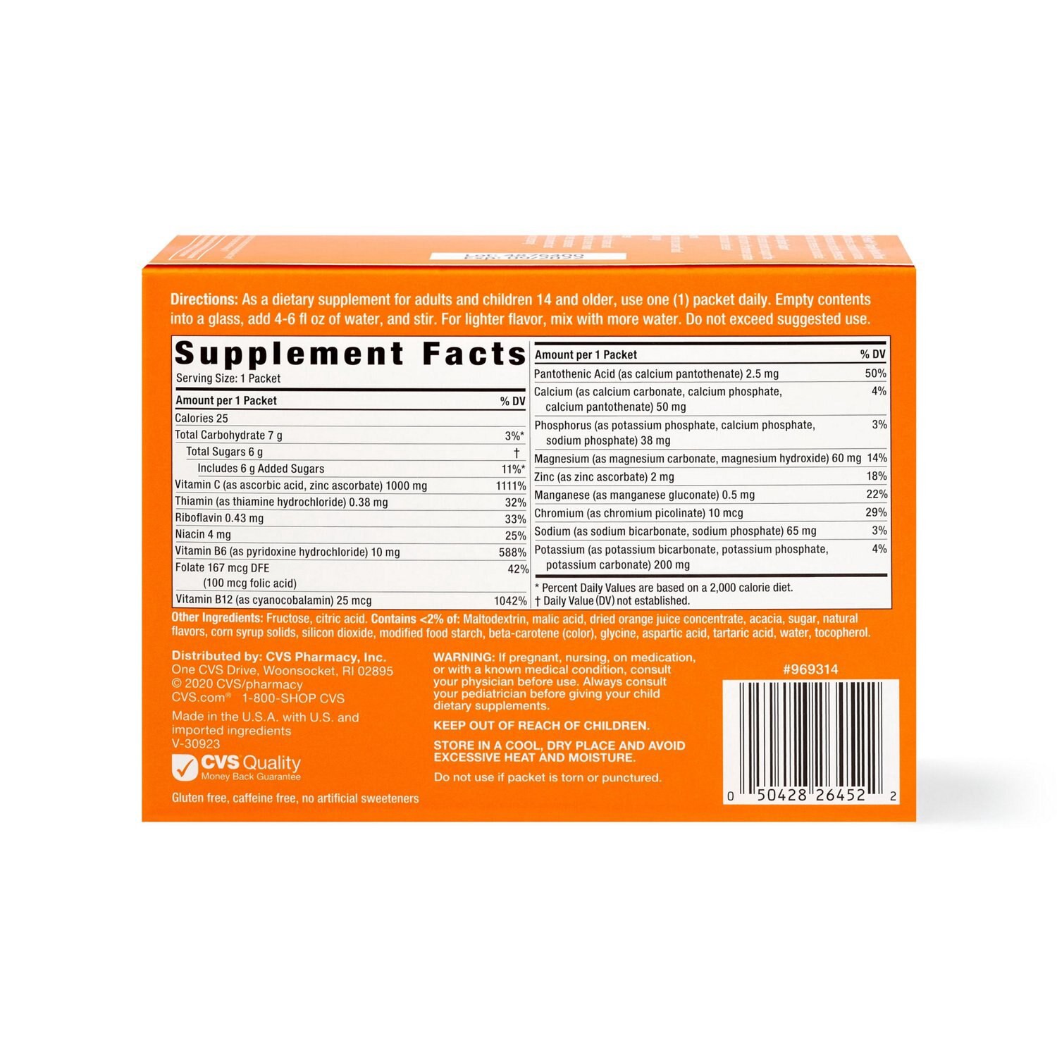 slide 3 of 4, CVS Health Immune Support Vitamin C Drink Packets, Orange- 30 ct, 30 ct