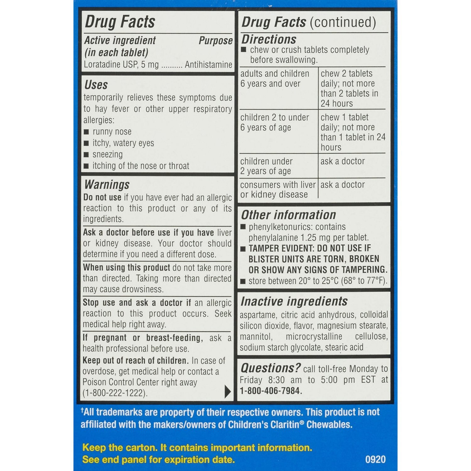 slide 2 of 2, CVS Health Children's Allergy Relief Non-Drowsy Loratadine 5Mg Chewable Tablets Usp, Bubblegum, 30 Ct, 1 ct