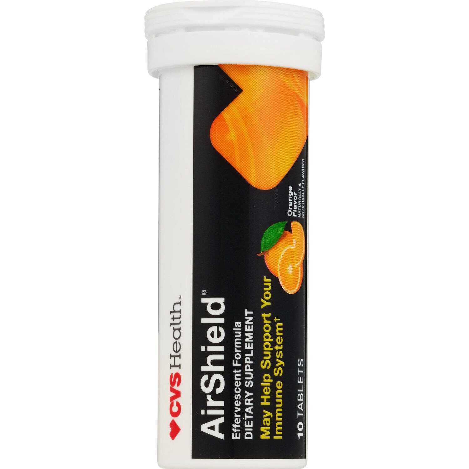 slide 3 of 5, CVS Health, Airshield Effervescent Immune Support Tablets, Orange, 20 Ct, 1 ct