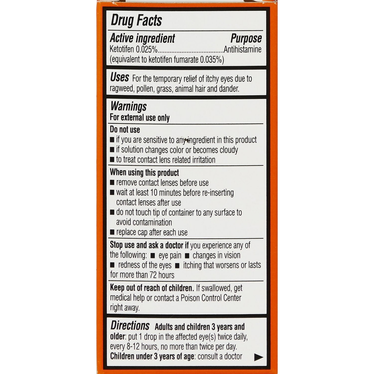 slide 2 of 7, CVS Health Eye Itch Relief- Ketotifen Fumarate Ophthalmic Solution, 0.035%, 0.17 Fl Oz, 1 ct