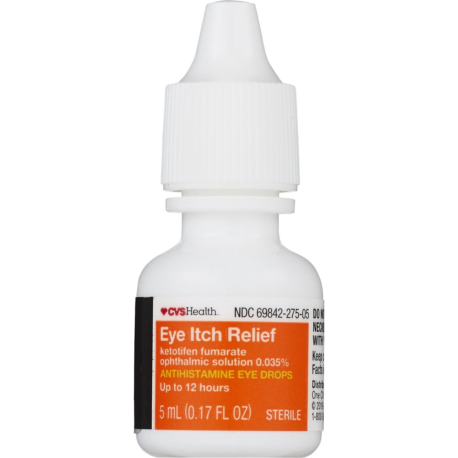 slide 4 of 7, CVS Health Eye Itch Relief- Ketotifen Fumarate Ophthalmic Solution, 0.035%, 0.17 Fl Oz, 1 ct