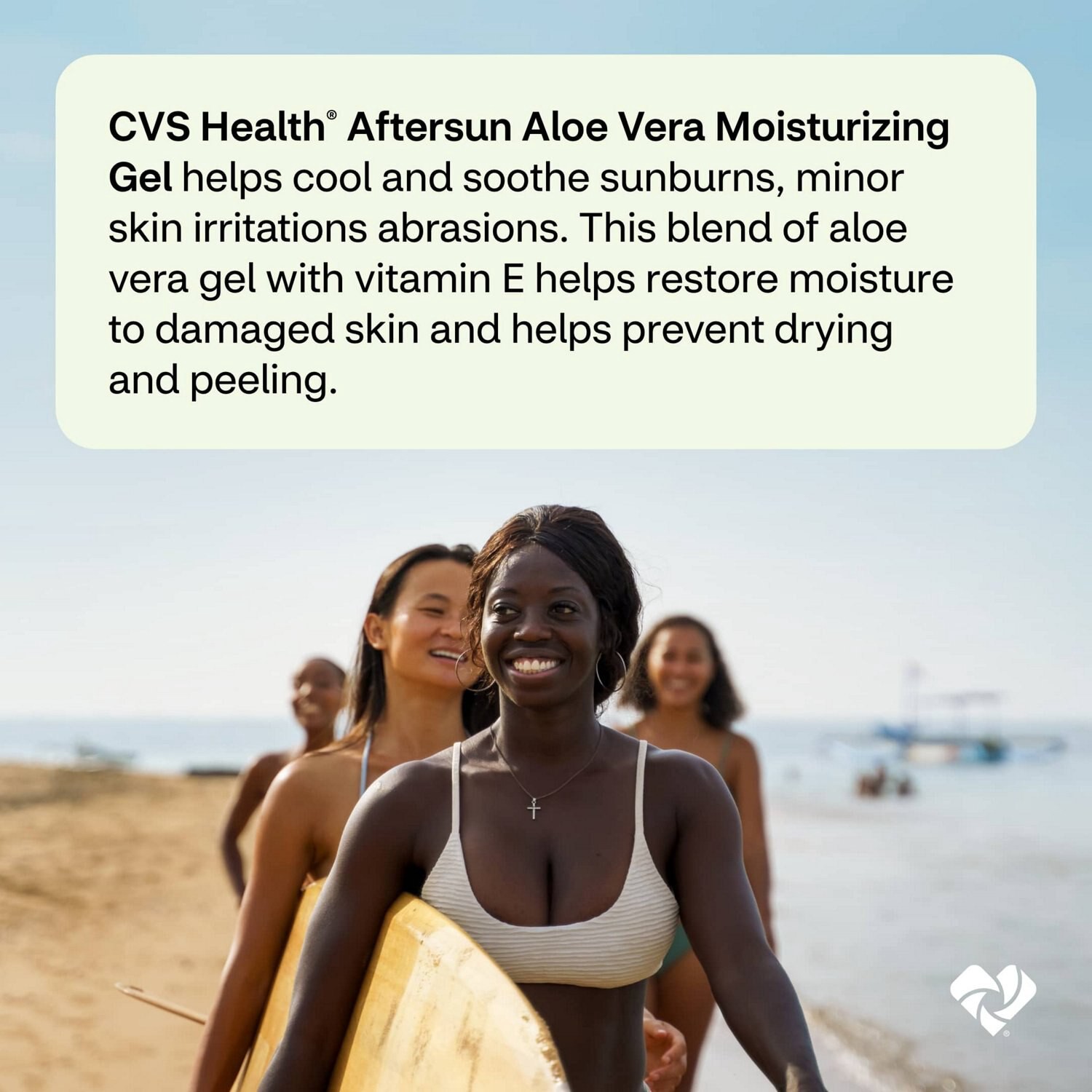 slide 3 of 7, CVS Health Aftersun Aloe Vera Moisturizing Gel, 6 Oz, 1 ct