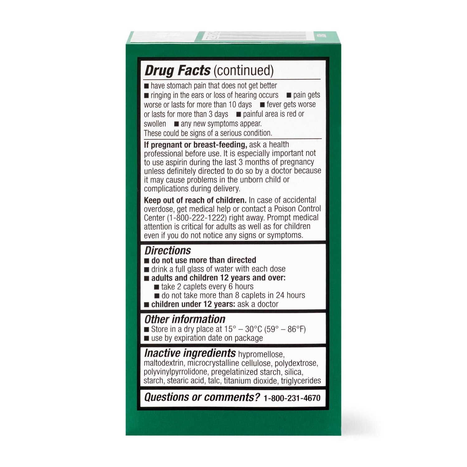 slide 4 of 8, CVS Health Extra Strength Headache Relief Acetaminophen, Aspirin (Nsaid) & Caffeine Caplets, 100 Ct, 1 ct