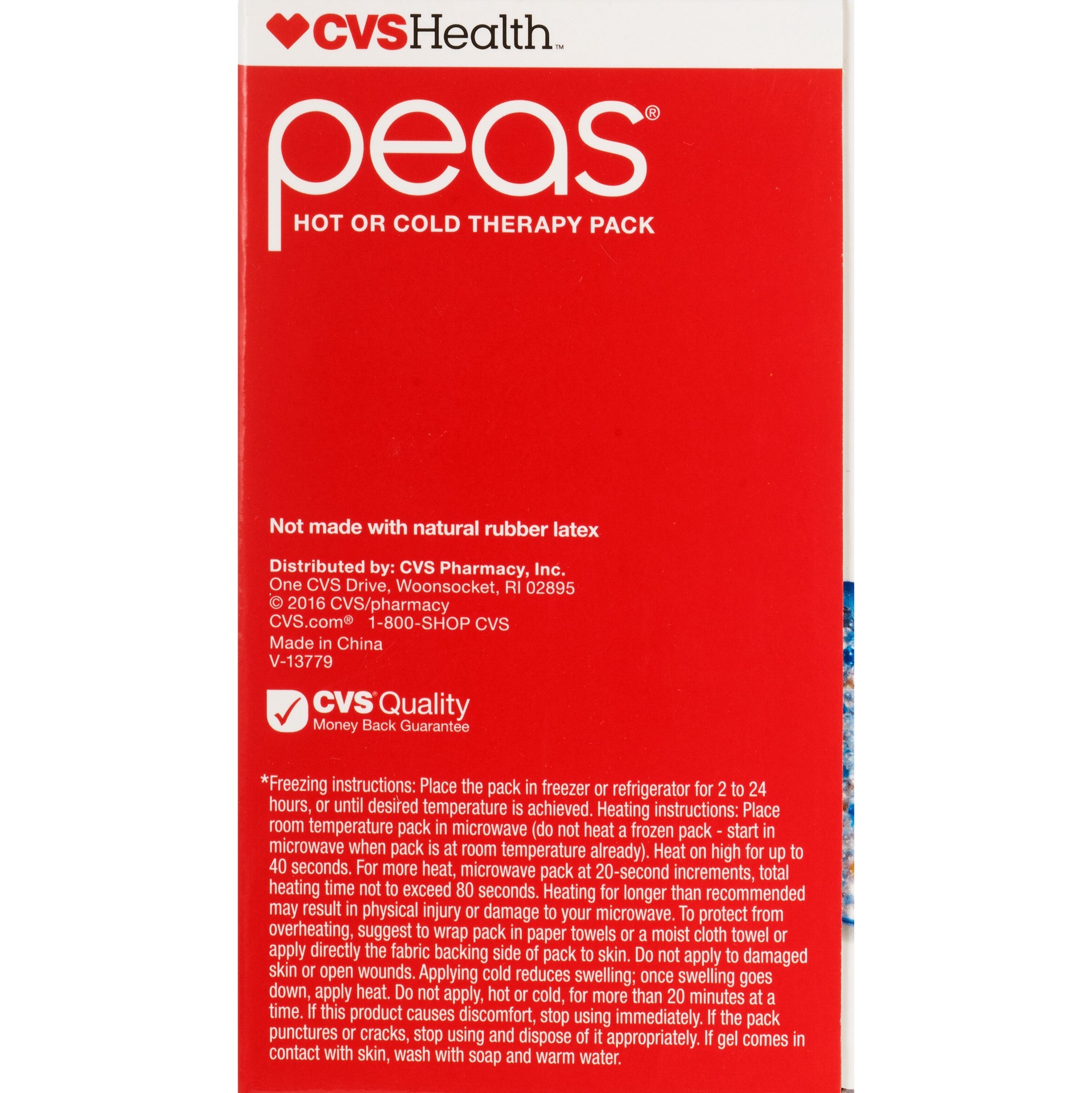 slide 3 of 5, CVS Health Peas Hot Or Cold Therapy Pack, Lower Back, 1 ct