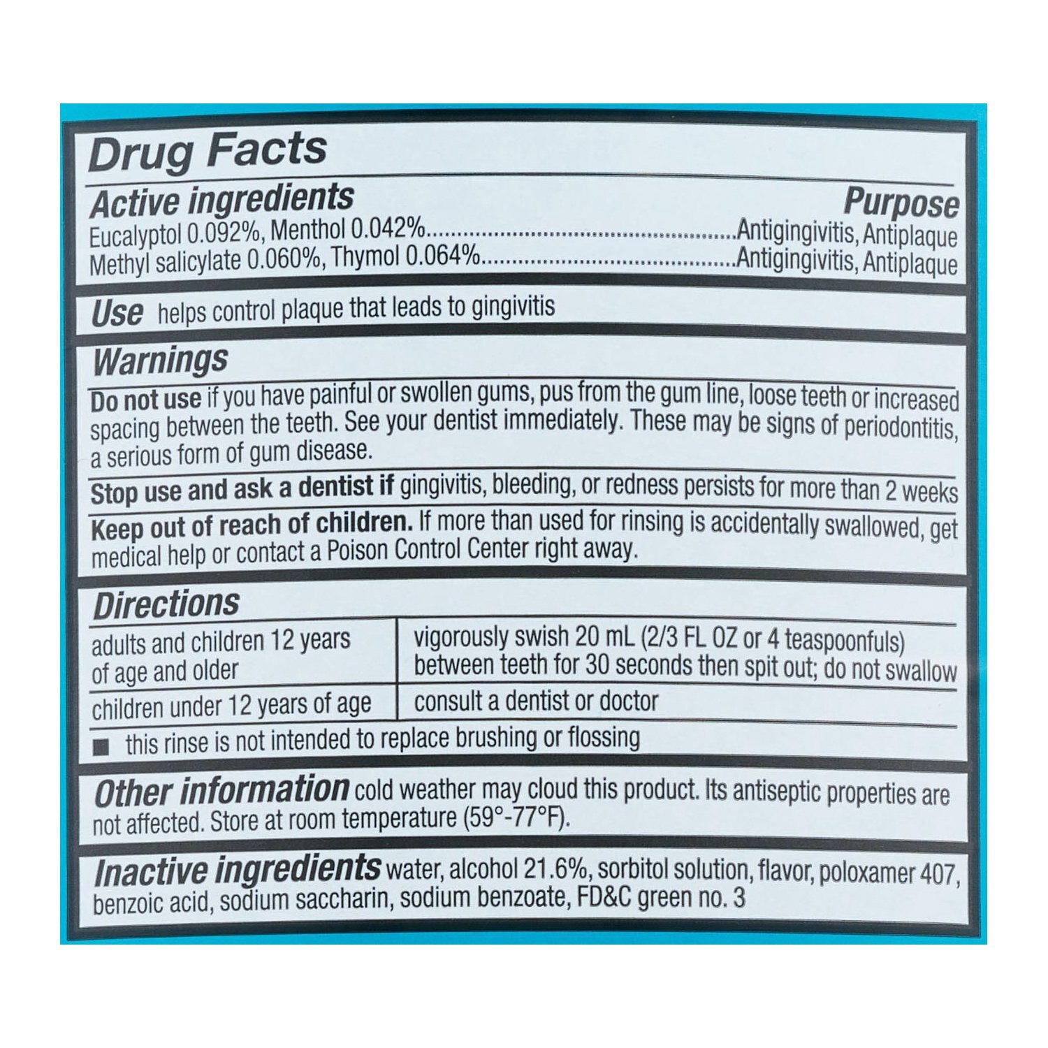 slide 2 of 4, Cvs Health Antiseptic Mouthwash For Antigingivitis & Antiplaque, Blue Mint, 1 L, 1 ct