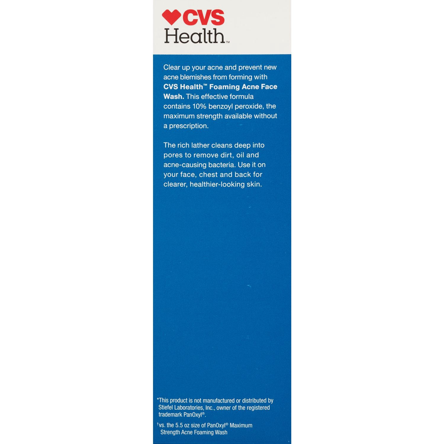 slide 3 of 7, CVS Health Acne Foaming Face Wash Maximum Strength, 6.6 Oz, 1 ct