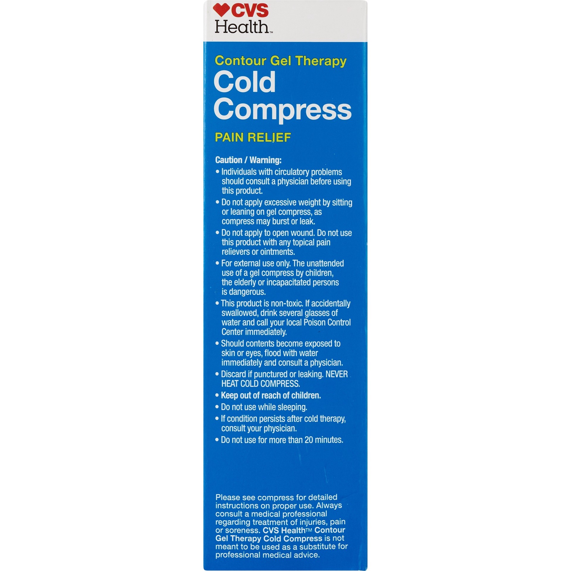 slide 5 of 5, Cvs Health Gentle Fabric Cold Compress, Large, 1 ct