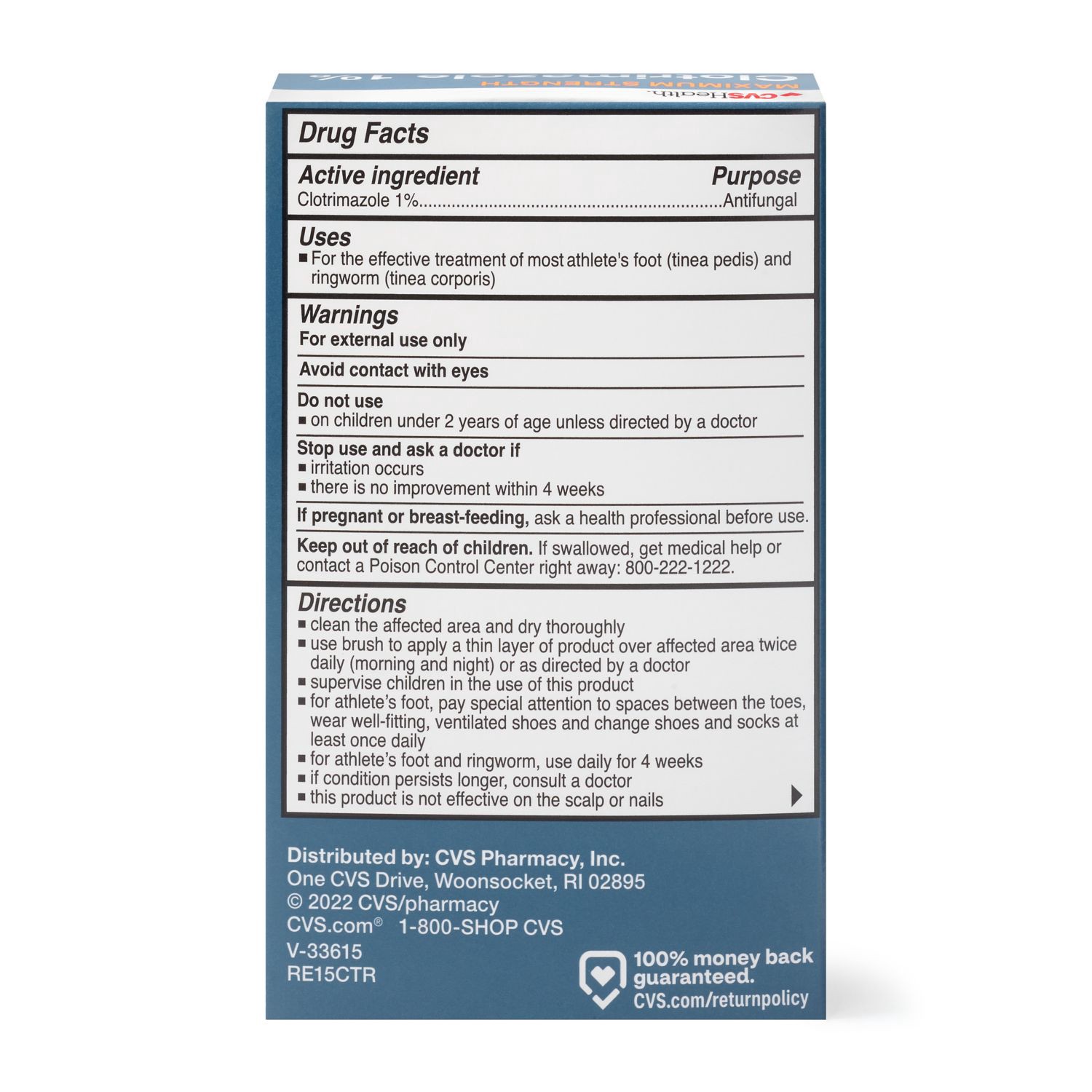slide 2 of 6, CVS Health Athlete's Foot Antifungal Solution, 0.5 Oz, 1 ct