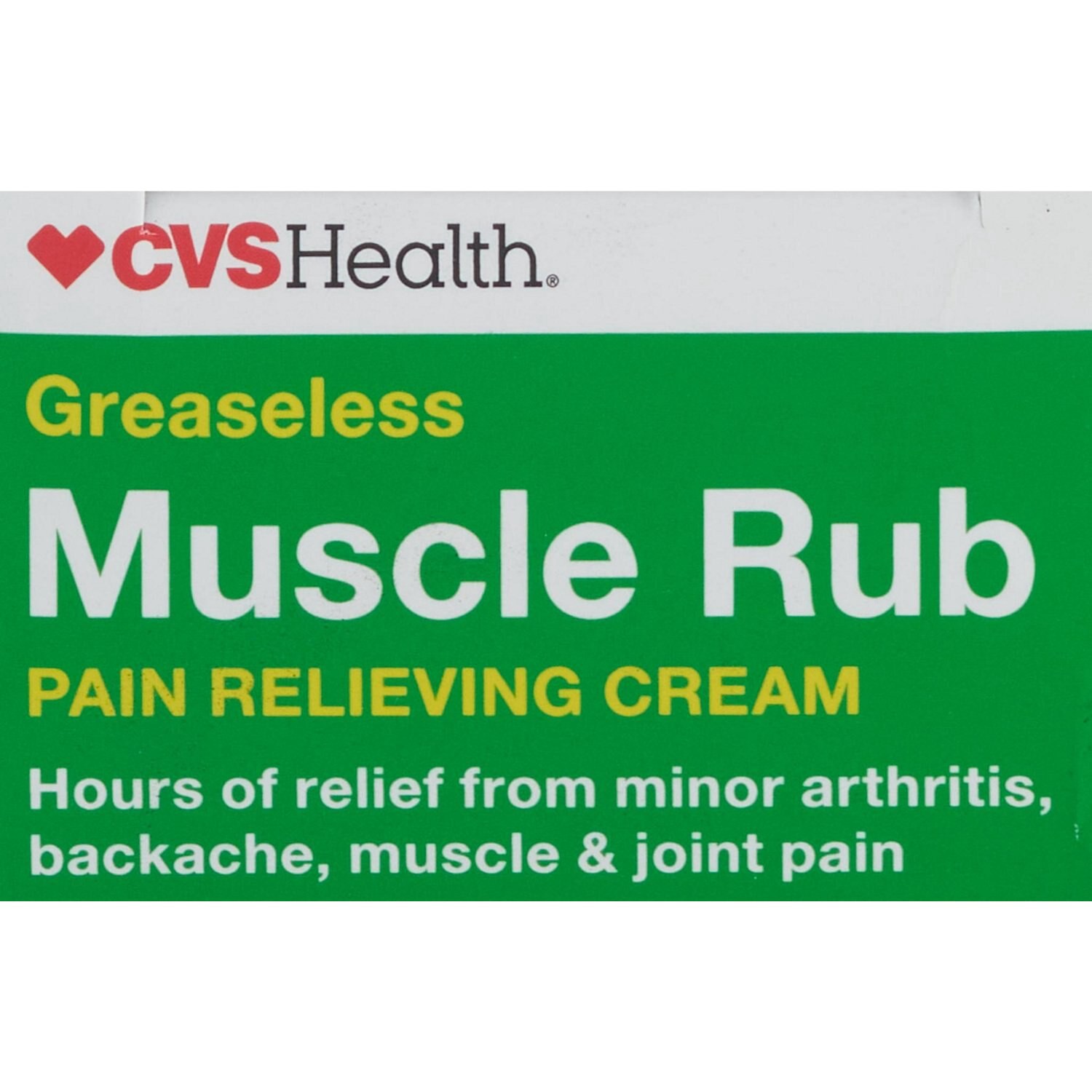 slide 4 of 7, CVS Health Greaseless Muscle Rub Pain Relieving Cream, 3 Oz, 1 ct