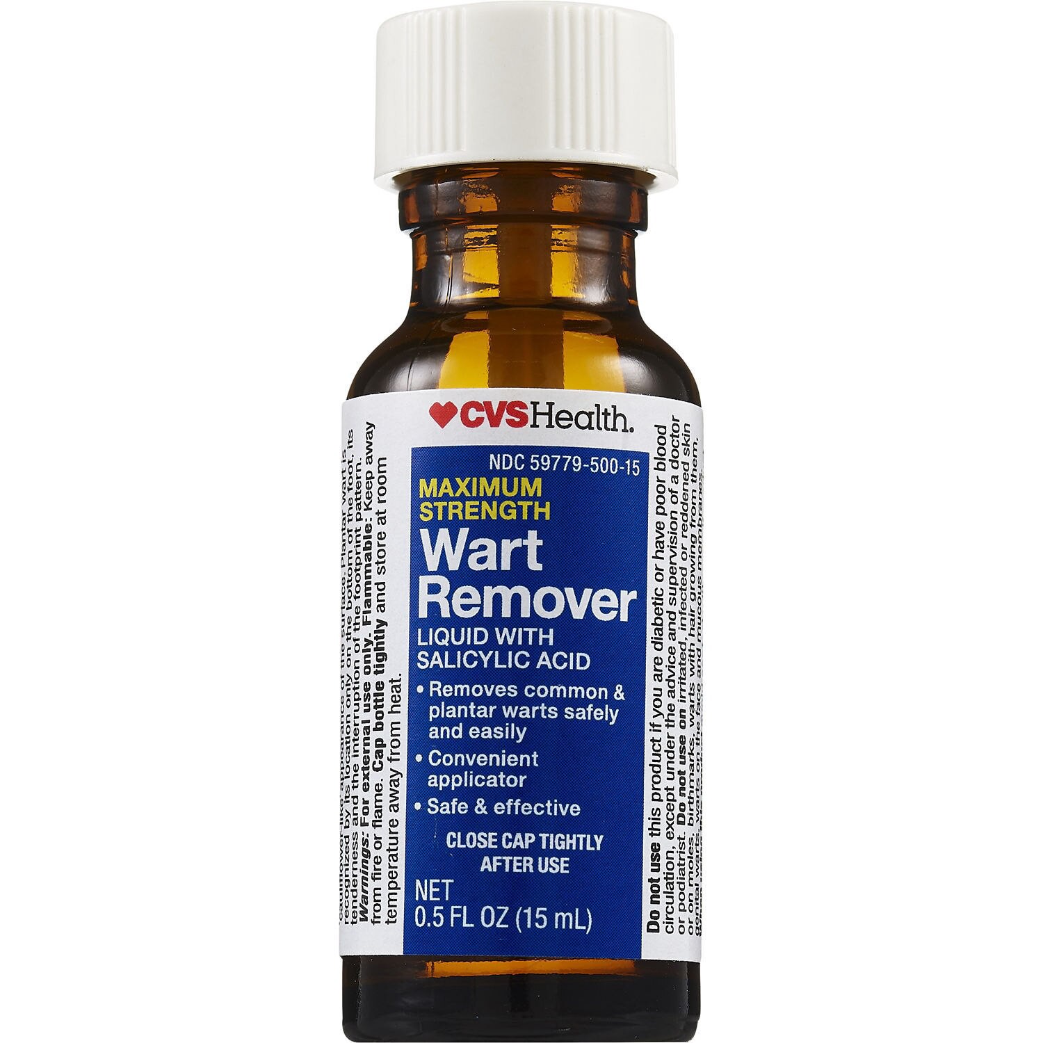 slide 9 of 10, CVS Health Maximum Strength Wart Remover Liquid, 0.5 Fl Oz, 1 ct