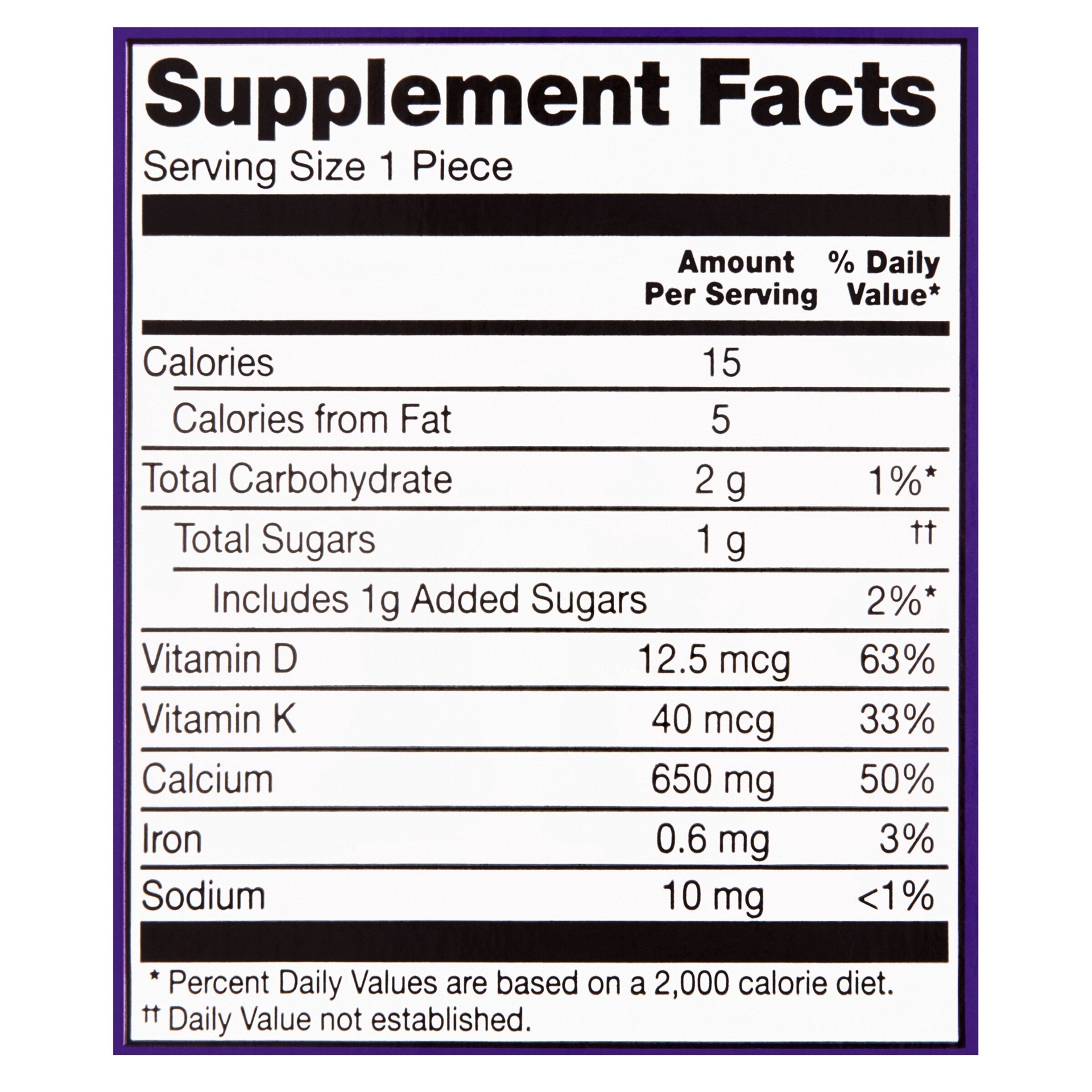 slide 3 of 6, CVS Health Calcium Soft Chews, Milk Chocolate, 100 Ct, 1 ct