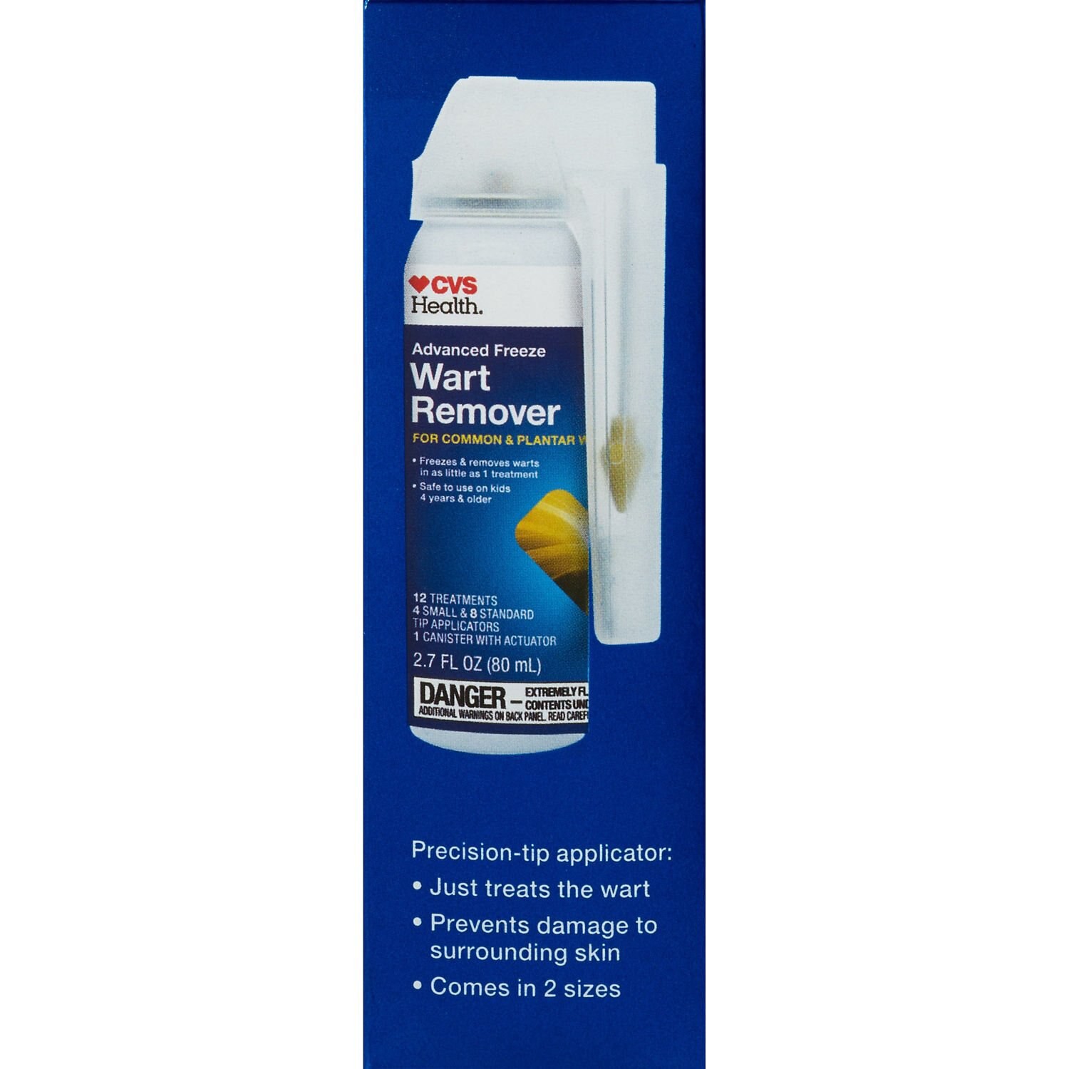 slide 2 of 5, CVS Health Rapid Freeze Wart Remover, 12 Treatments, 2.7 Oz, 1 ct