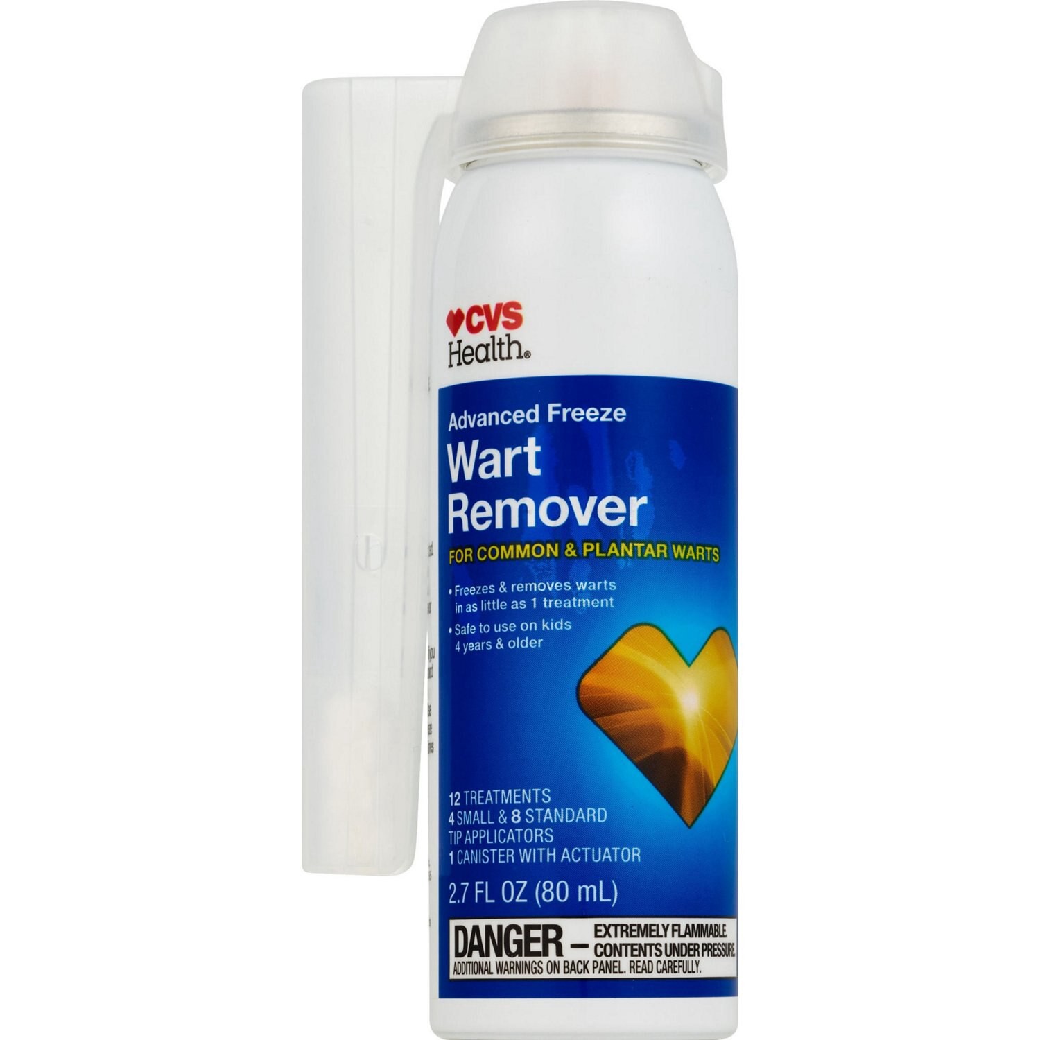 slide 4 of 5, CVS Health Rapid Freeze Wart Remover, 12 Treatments, 2.7 Oz, 1 ct
