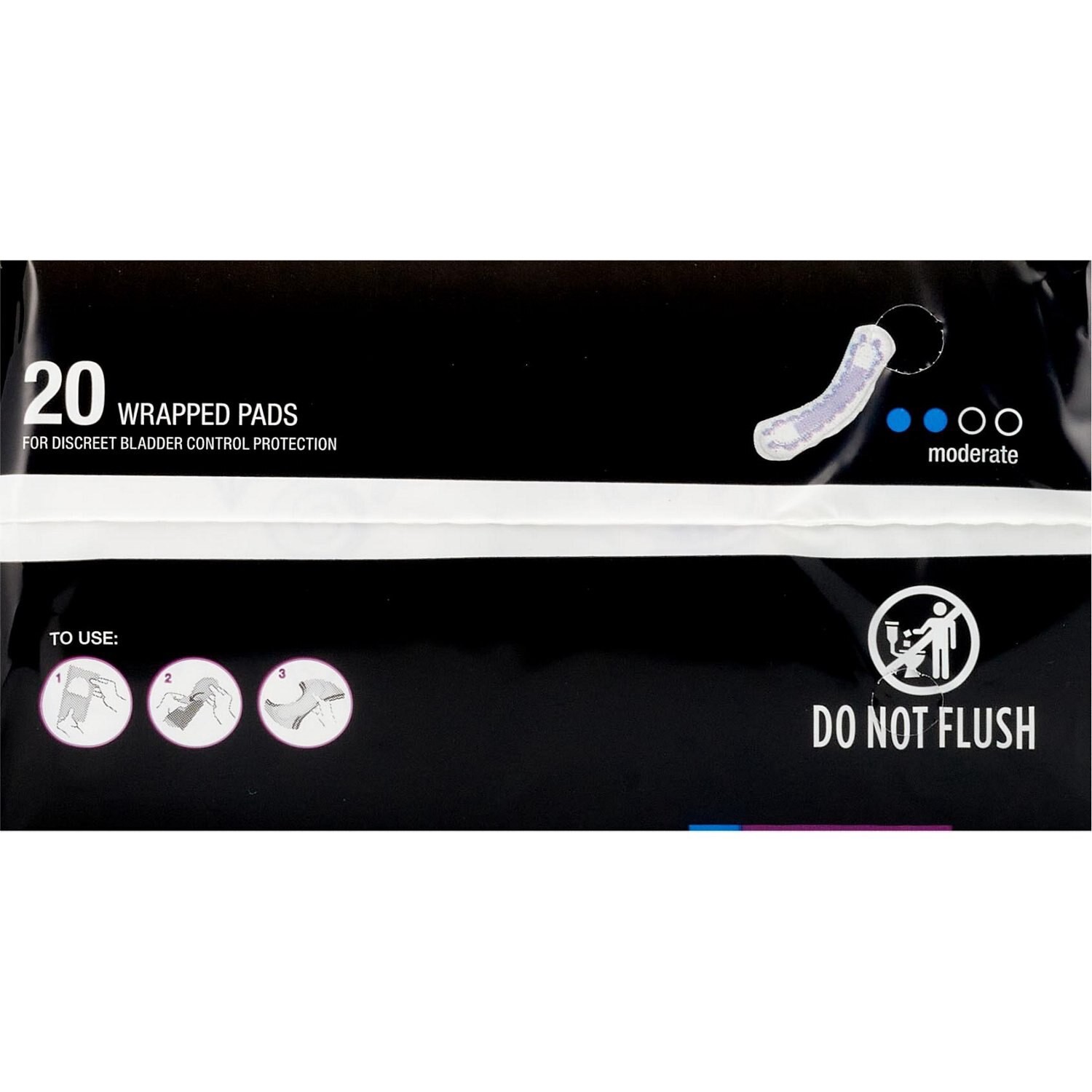 slide 2 of 4, CVS Health Women's Protective Pads Moderate Absorbency, 20 Ct, 1 ct