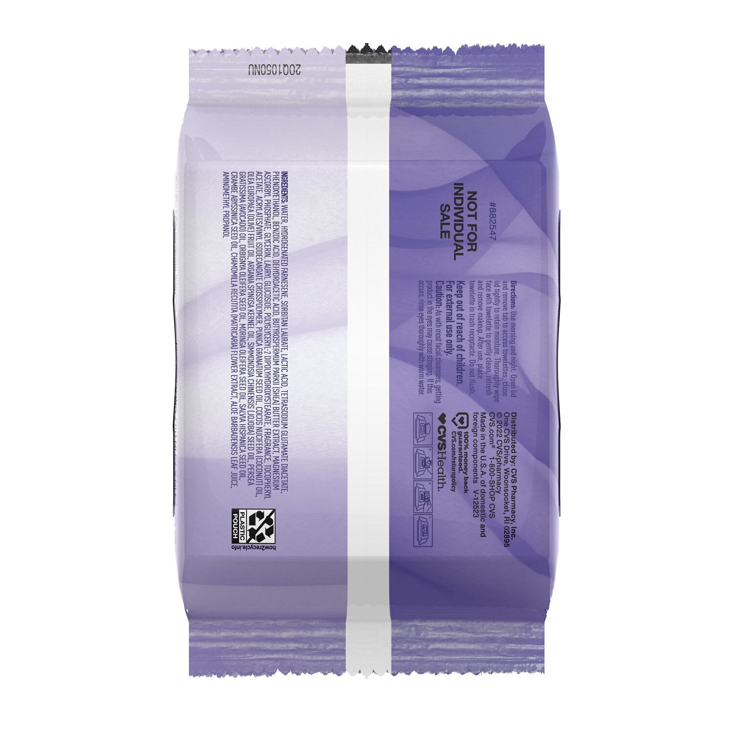 slide 6 of 7, CVS Beauty Nighttime Make-Up Remover Towelettes, 50/Pack, 1 ct