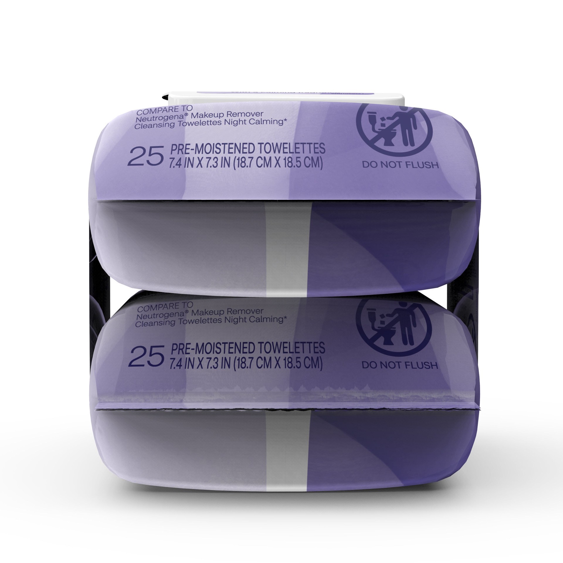 slide 3 of 7, CVS Beauty Nighttime Make-Up Remover Towelettes, 50/Pack, 1 ct