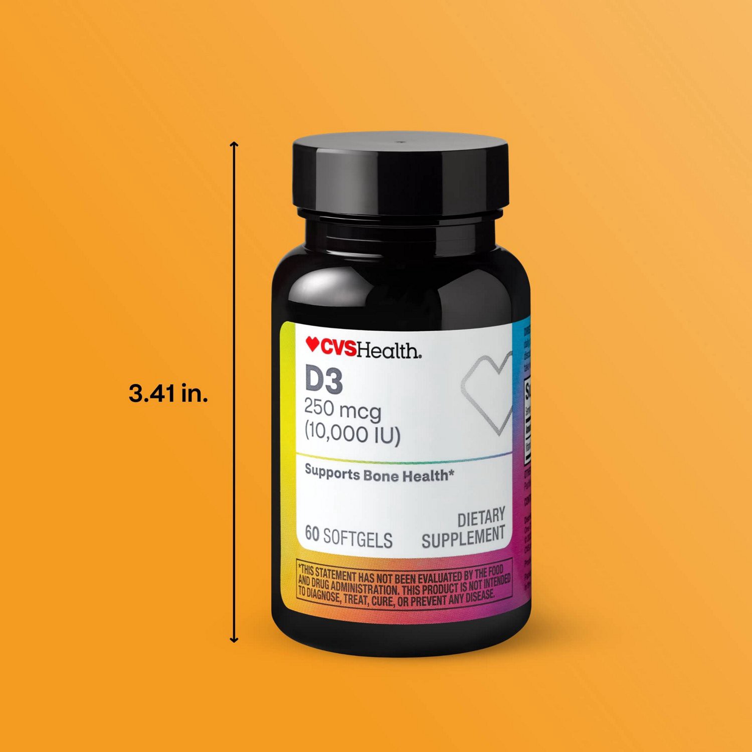 slide 8 of 9, CVS Health D3 Softgels, 60 Ct, 1 ct