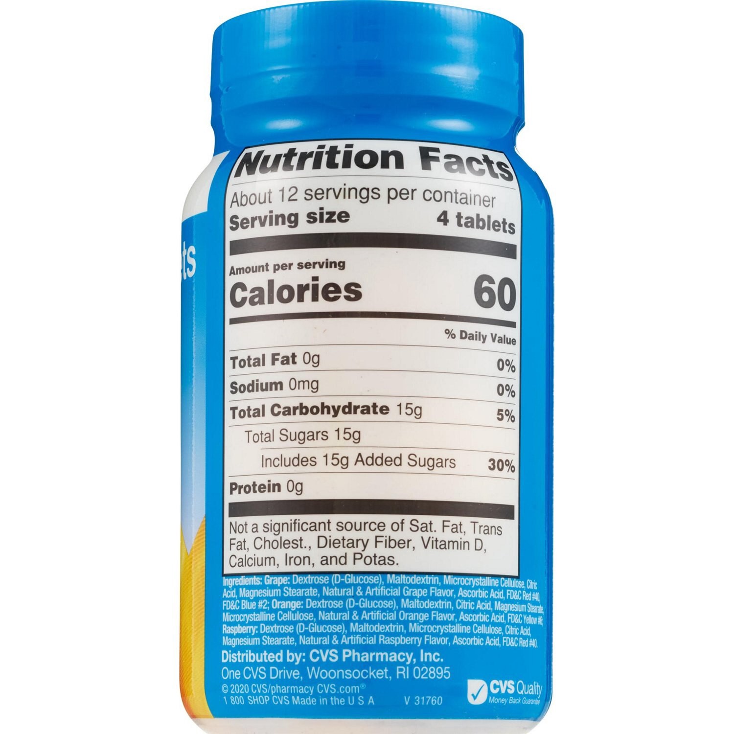 slide 5 of 6, CVS Health Glucose Tablets, Assorted Fruit, 50 Ct, 1 ct