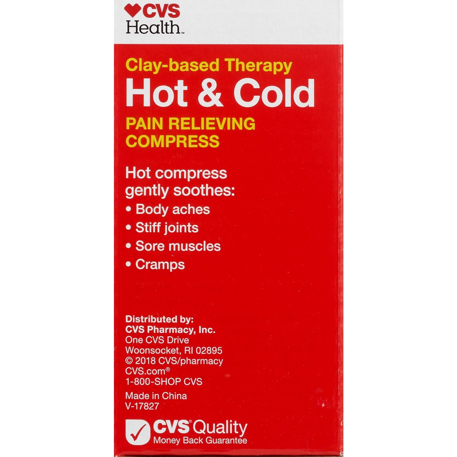 slide 3 of 5, Cvs Health Clay-Based Therapy Hot & Cold Pad Compress, M, 1 ct