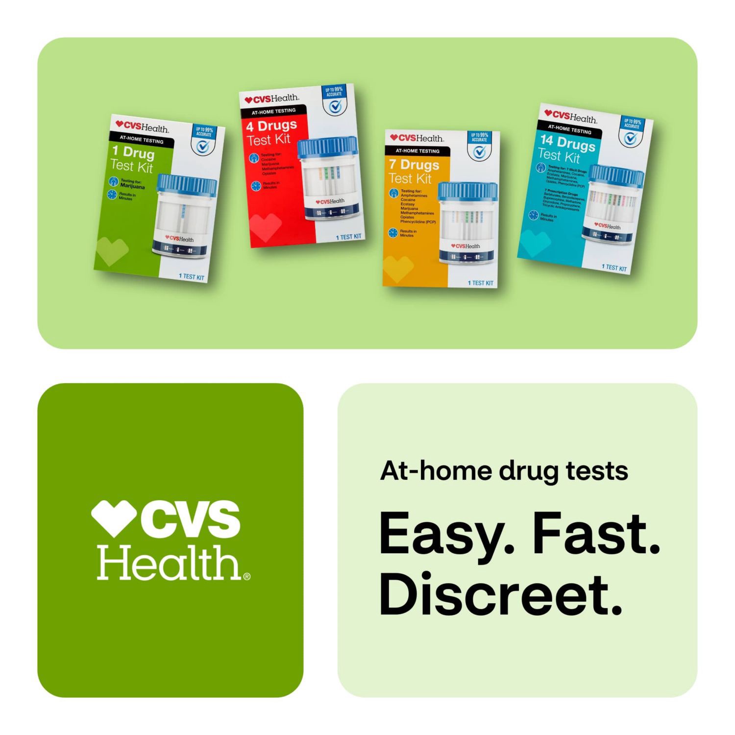 slide 10 of 11, CVS Health Home Drug Test Kit, Marijuana, 2 Pack, 2 ct