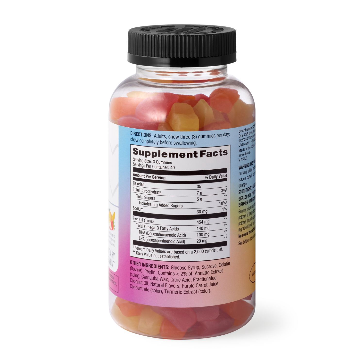 slide 3 of 6, CVS Health Fish Oil Gummies, 120 Ct, 1 ct