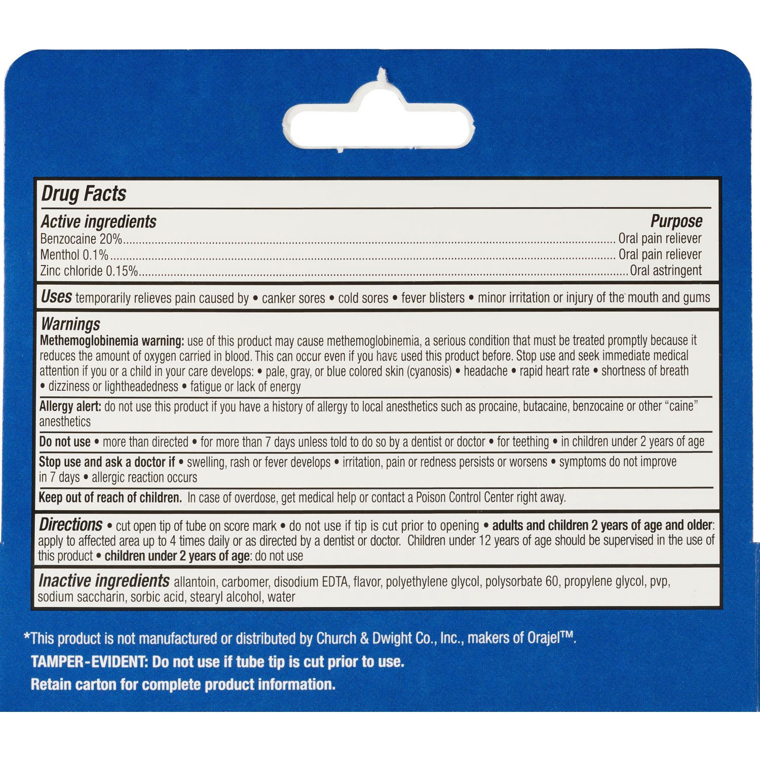 slide 3 of 4, CVS Health Triple Medicated Mouth Sore Pain Relief Gel, 0.42 Oz, 1 ct