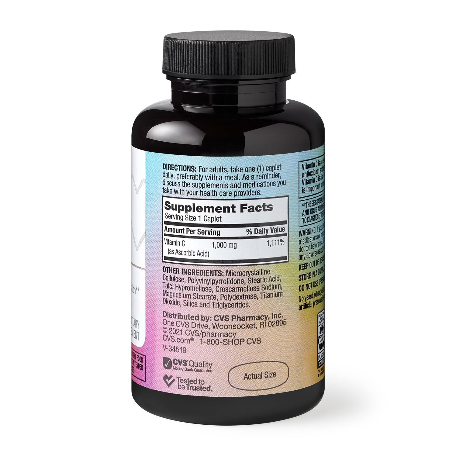 slide 5 of 5, Cvs Health Vitamin C Caplets, 100 Ct, 1 ct