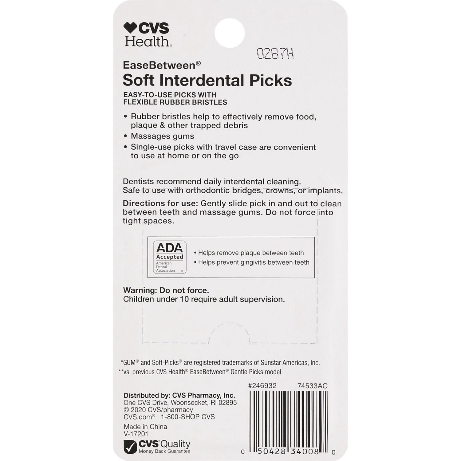 slide 2 of 2, CVS Health Easebetween Soft Interdental Picks, 120 Ct, 1 ct