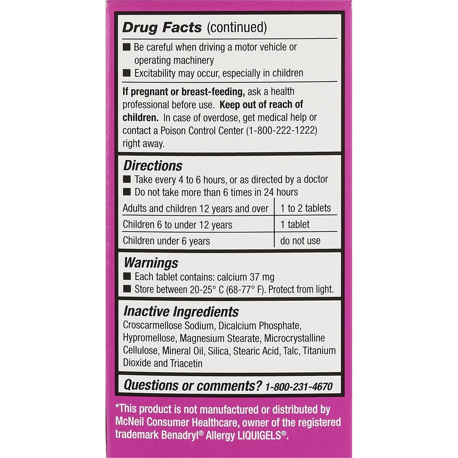 slide 5 of 5, CVS Health Allergy Relief Dye Free Diphenhydramine Hcl, 200 Ct, 1 ct
