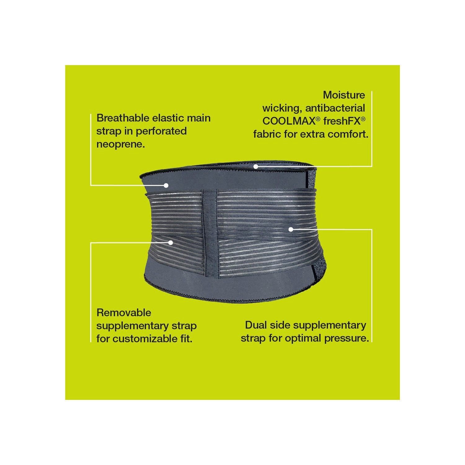 slide 2 of 9, Cvs Health Compression Back Support, 1 ct