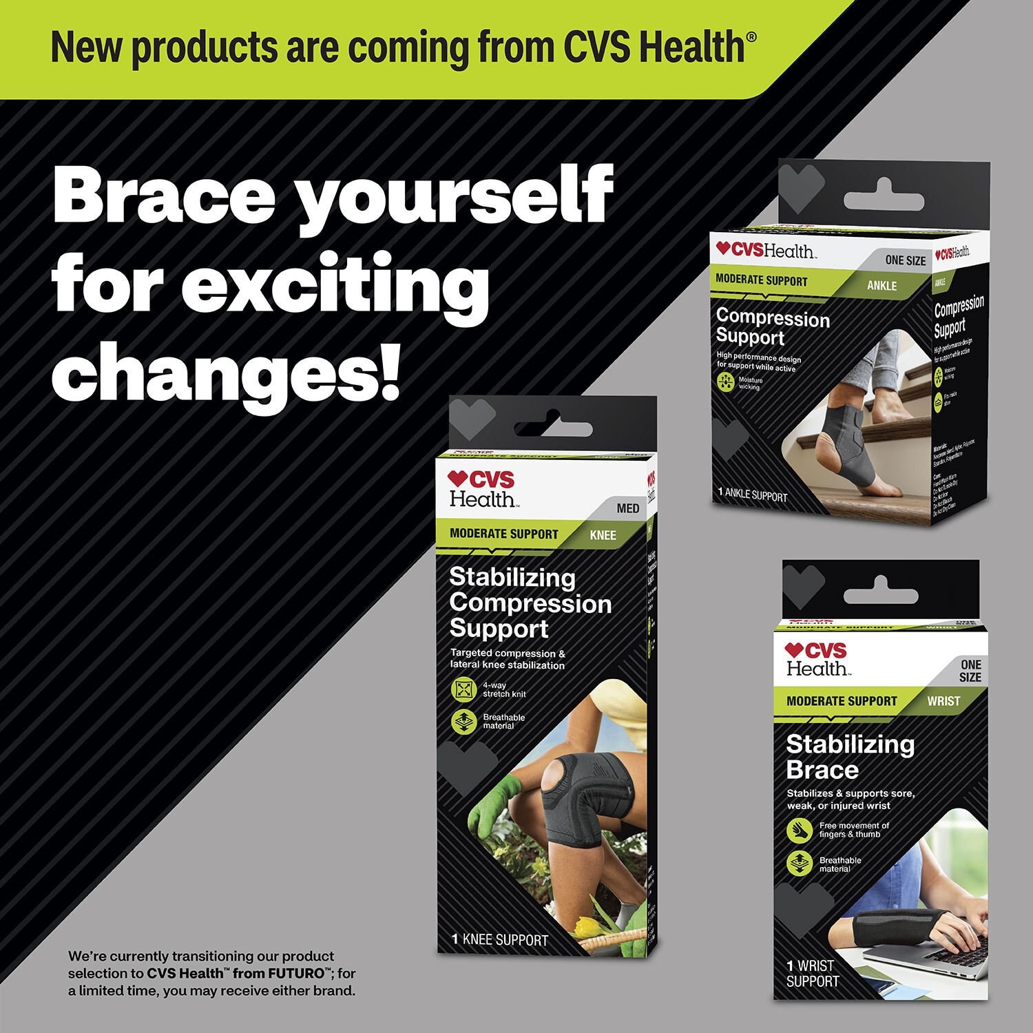 slide 7 of 9, Cvs Health Compression Back Support, 1 ct