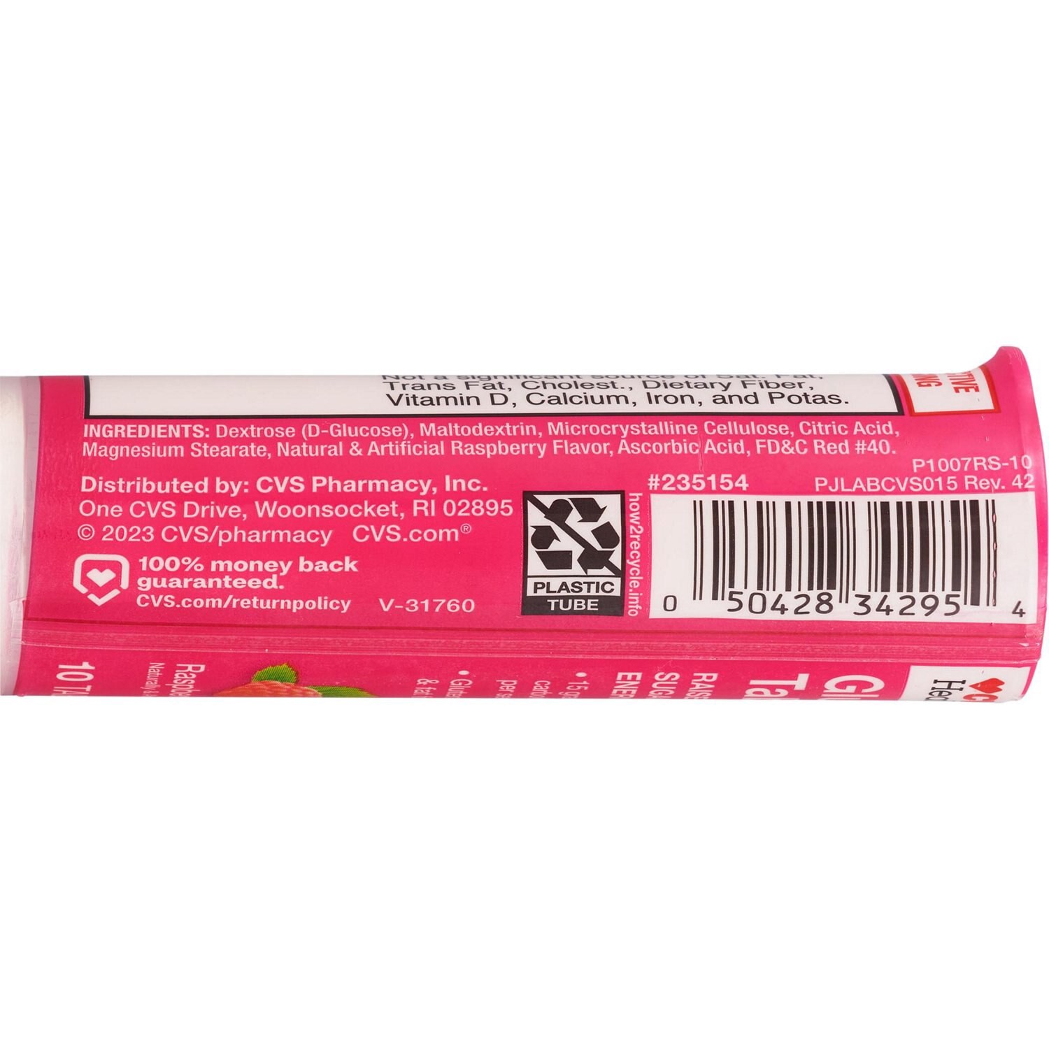 slide 3 of 5, CVS Health Glucose Tablets, Raspberry, 10 Ct, 1 ct