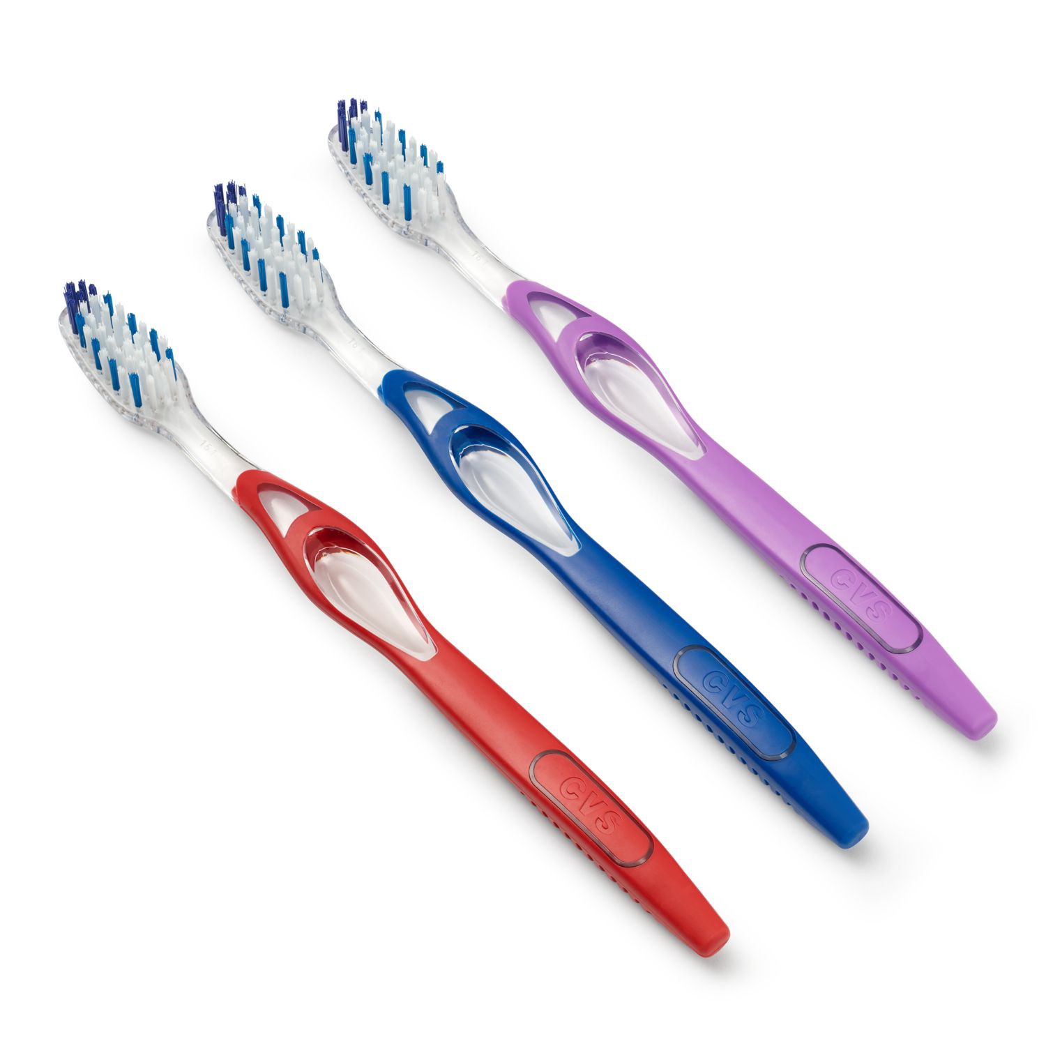 slide 4 of 4, CVS Health Clear Pro Toothbrush, Medium Bristle, 3 Ct, 3 ct