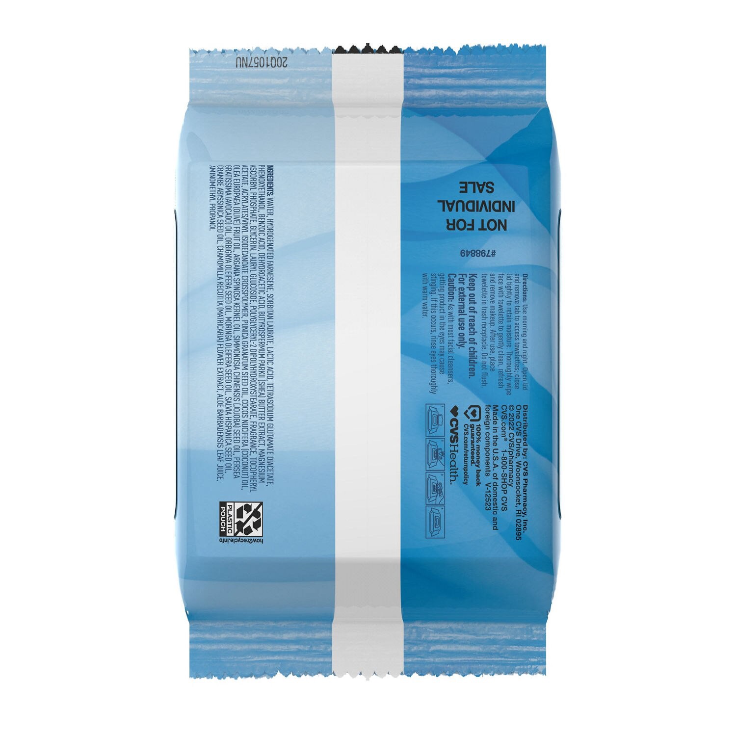 slide 3 of 6, CVS Beauty Makeup Remover Cleansing Cloth Towelettes, 50/Pack, 1 ct