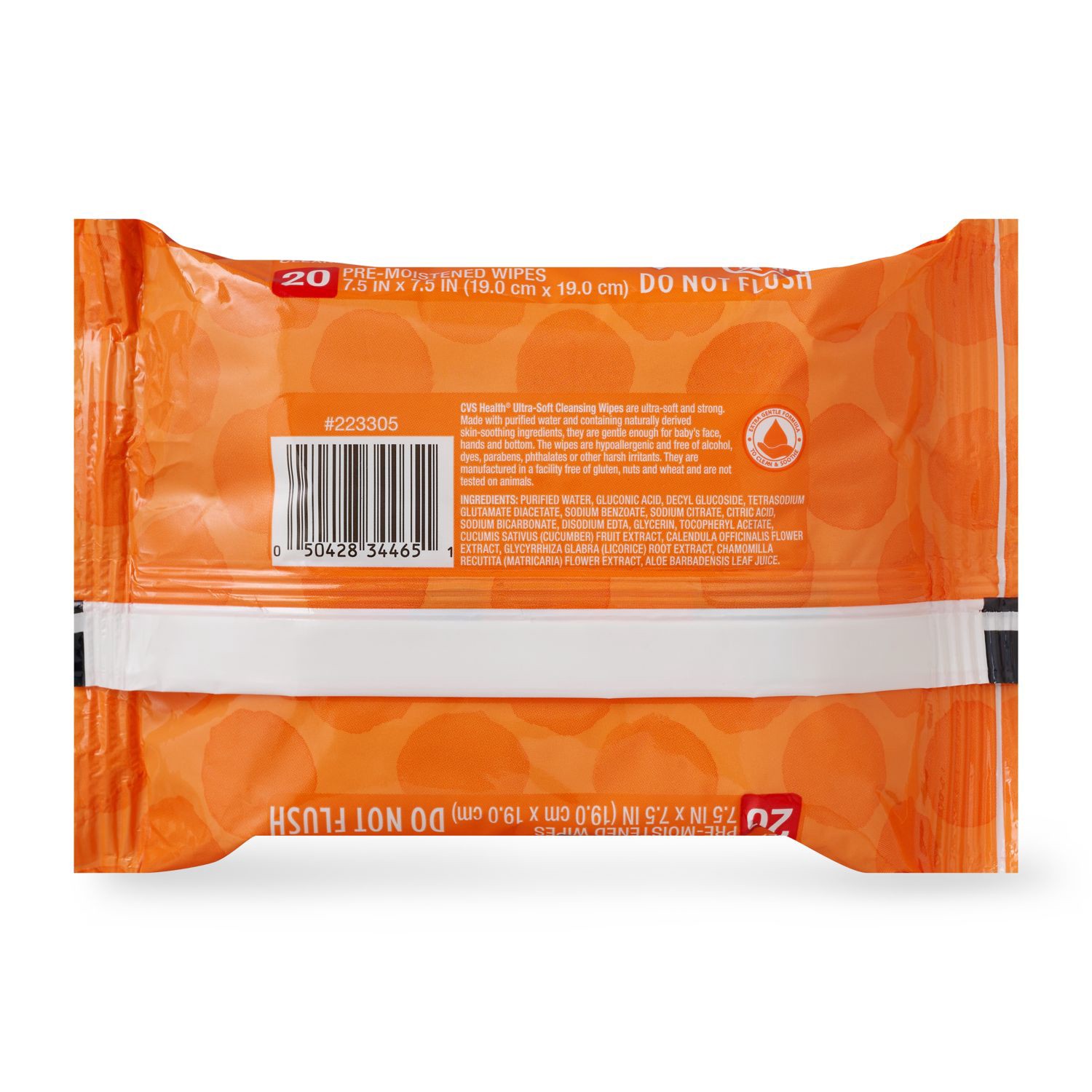 slide 4 of 4, CVS HEALTH Cvs Cleansing Wipes Ultra-Soft Pre-Moistened Fragfree Sofpak, 1 ct