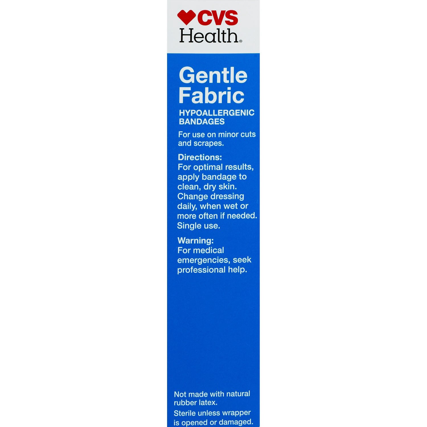 slide 9 of 10, CVS Health Gentle Fabric Bandages, Large, 10 Ct, 1 ct