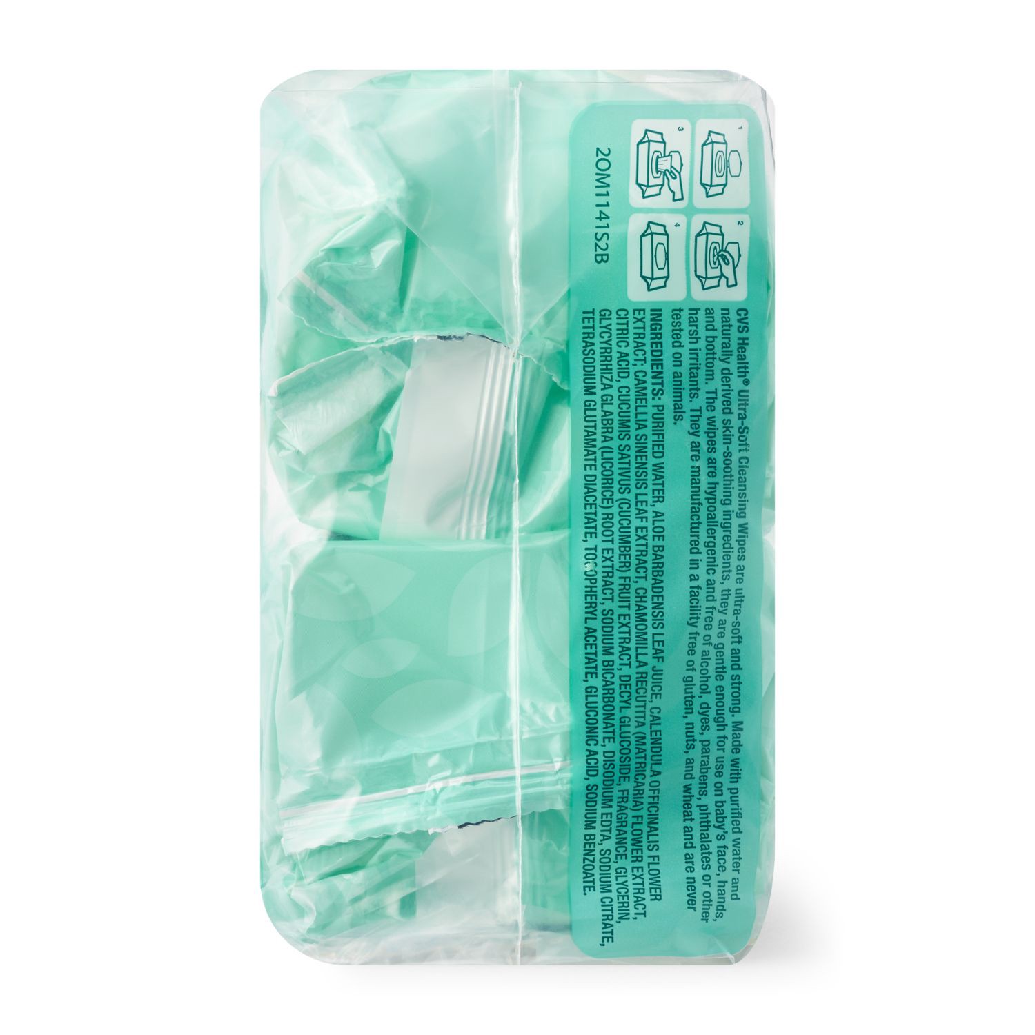 slide 5 of 5, CVS Health Ultra-Soft Cucumber & Green Tea Scent Wipes 2Pk, 1 ct