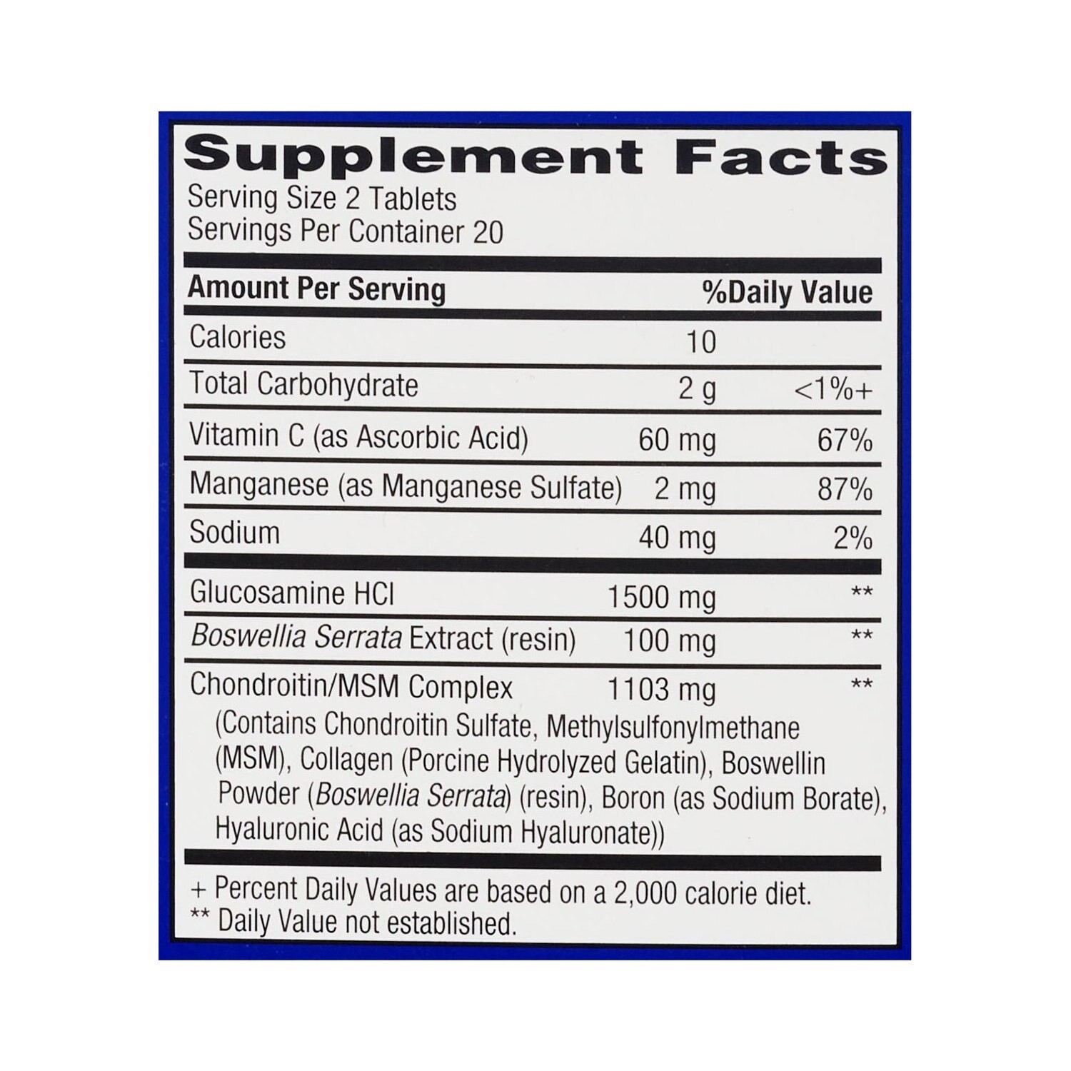 slide 7 of 8, CVS Health Glucosamine Chondroitin Caplets, 40 Ct, 1 ct