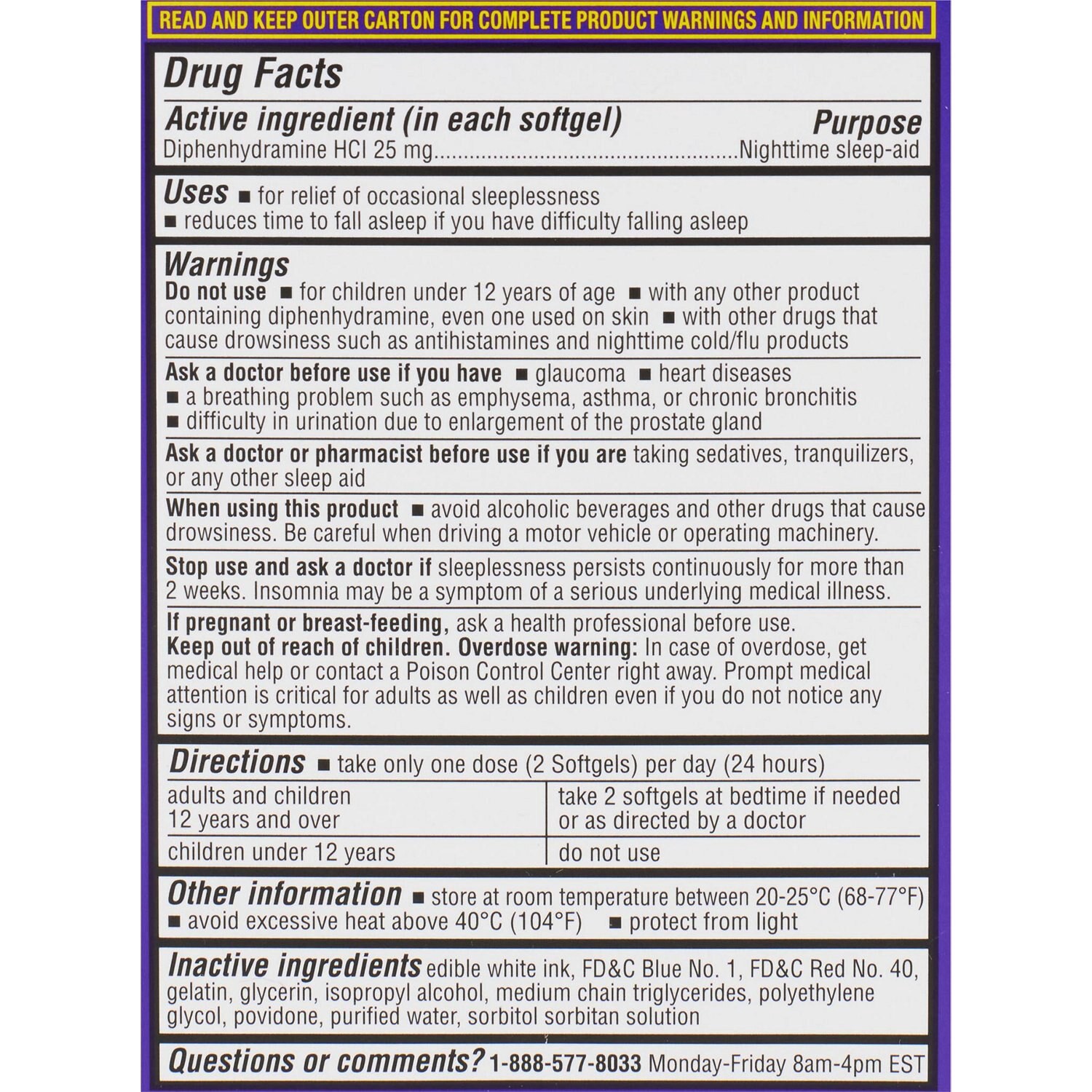 slide 4 of 6, Cvs Health Nighttime Sleep Aid Diphenhydramine Hci 25 Mg Softgels, 48 Ct, 48 ct