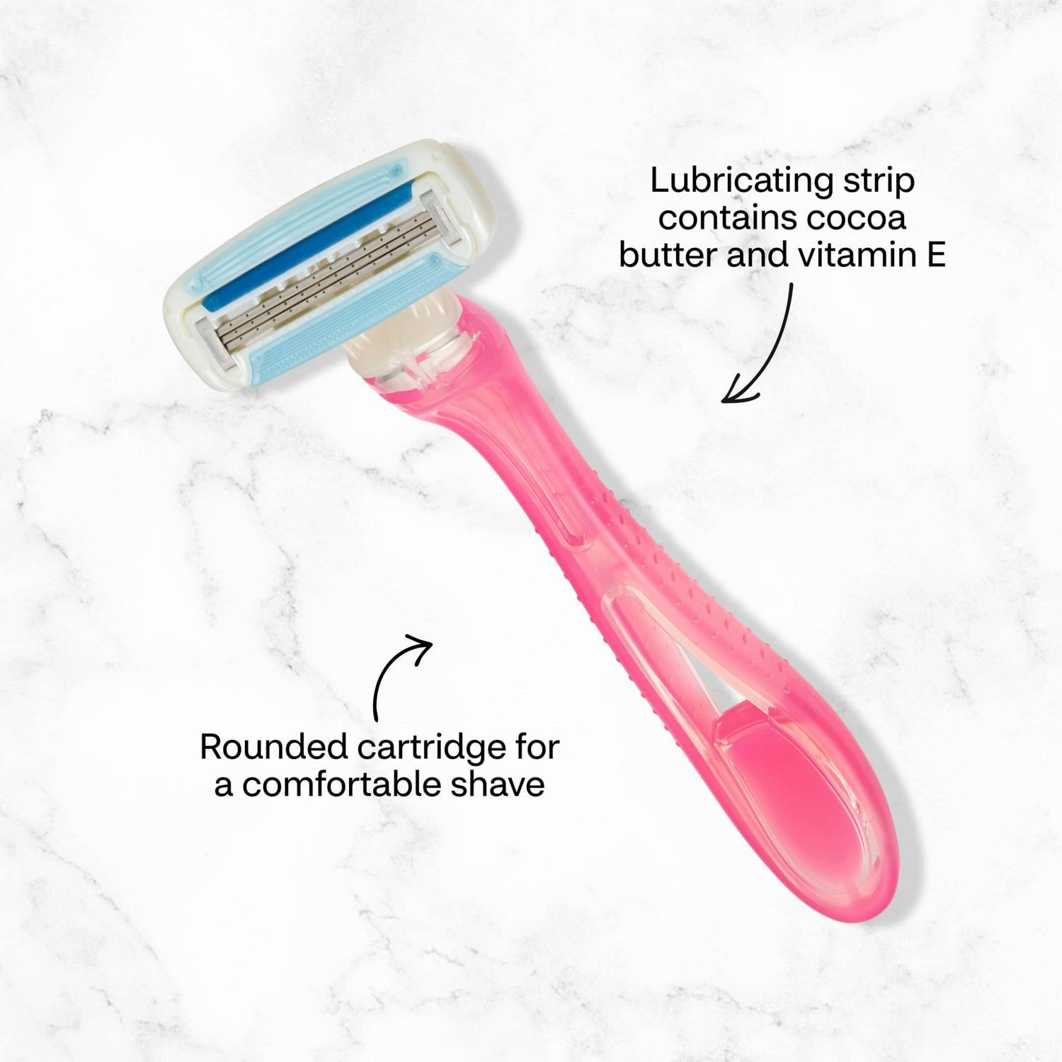 slide 3 of 7, CVS Beauty Women's 3 Blade Disposable Razors, 3 Ct, 1 ct